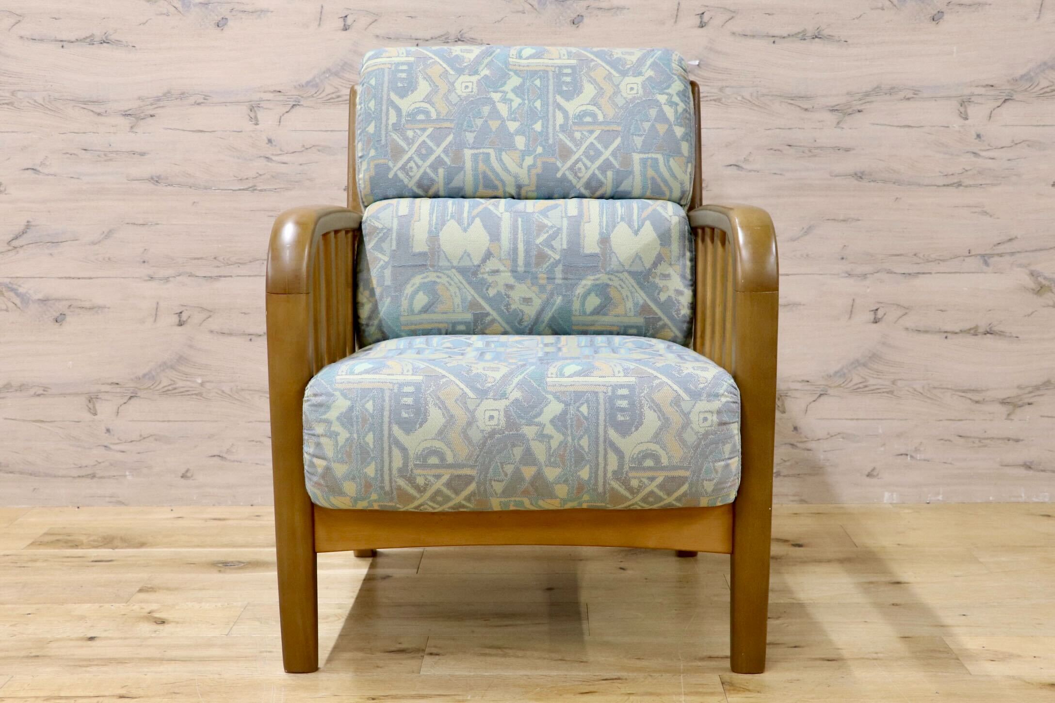 GMIH444C○maruni / マルニ 地中海 ラウンジチェア パーソナルチェア アームチェア 1人掛けソファ ファブリック ヴィンテージ レトロ