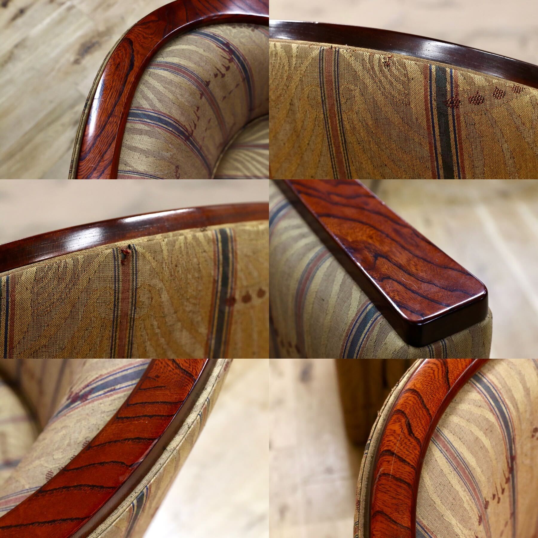 GMHS224○Saporiti Italia / サポリティイタリア 最高級 アームチェア 椅子 ラウンジチェア 2脚セット IDC大塚家具 ポストモダン 稀少