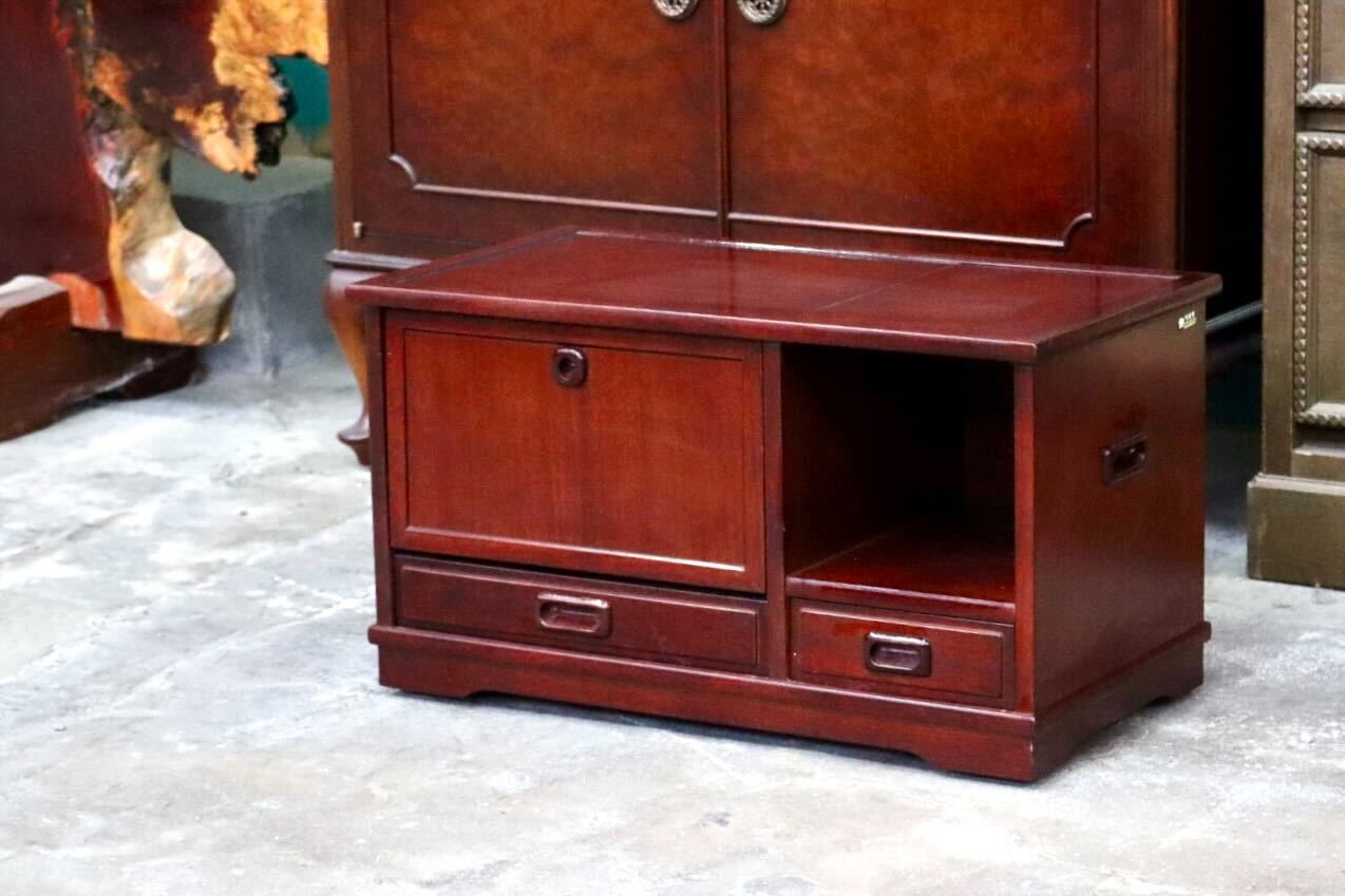 GMIH501B○karimoku / カリモク オールドカリモク 小物入れ 収納家具 キャスター付き 引き出し 木製 レトロ ヴィンテージ 国産家具