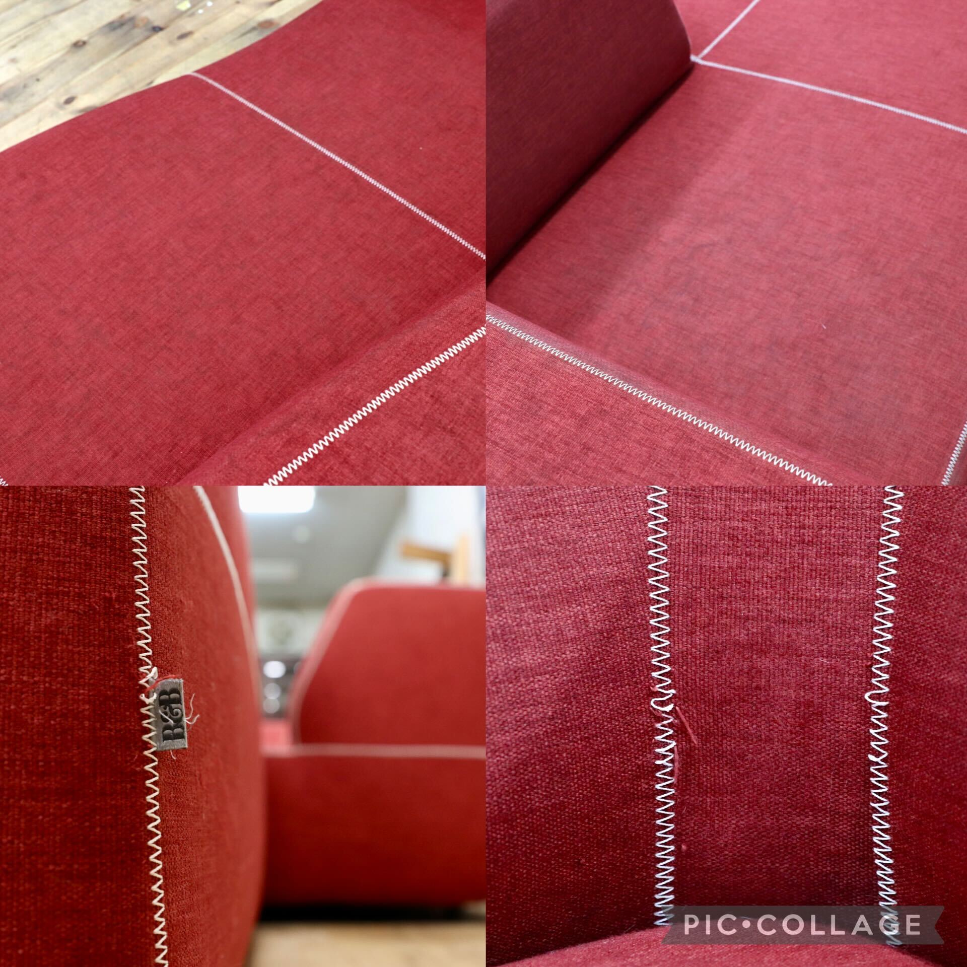 GMIO230○B&B ITALIA Bend-Sofa ベンドソファ カウチソファ レッド 約140万 イタリアモダン パトリシア・ウルキオラ コーナーソファ 最高級