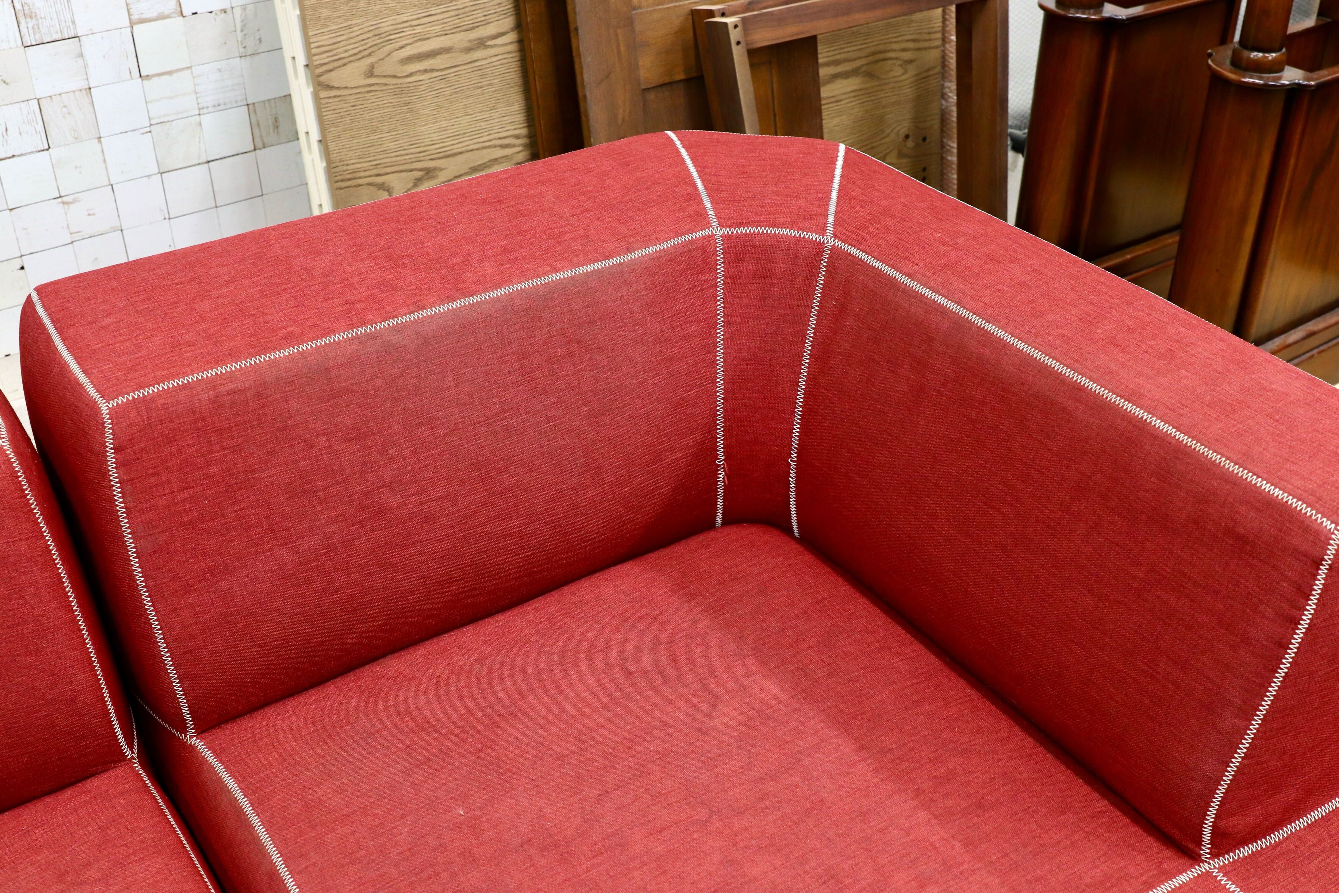 GMIO230○B&B ITALIA Bend-Sofa ベンドソファ カウチソファ レッド 約140万 イタリアモダン パトリシア・ウルキオラ コーナーソファ 最高級