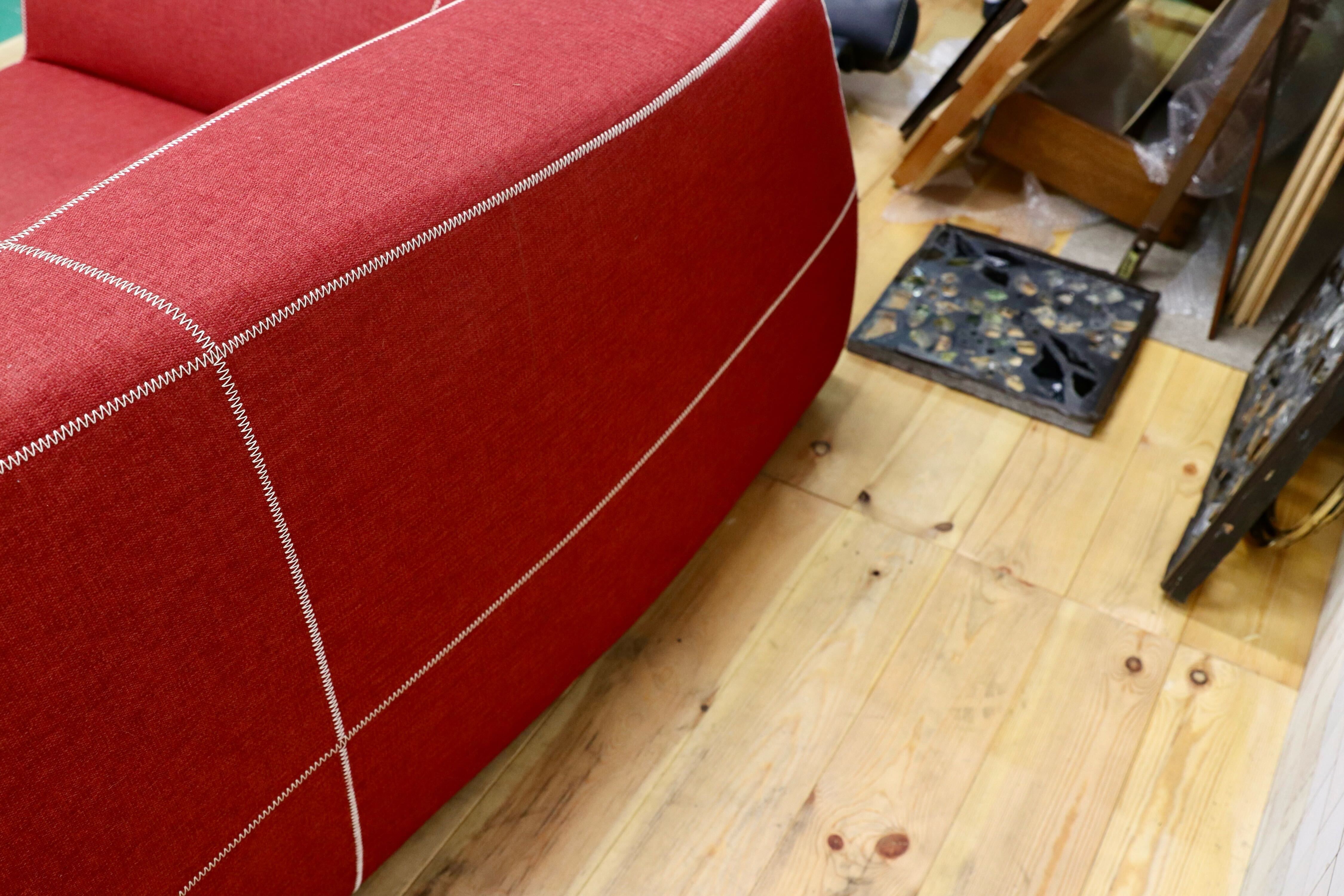 GMIO230○B&B ITALIA Bend-Sofa ベンドソファ カウチソファ レッド 約140万 イタリアモダン パトリシア・ウルキオラ コーナーソファ 最高級