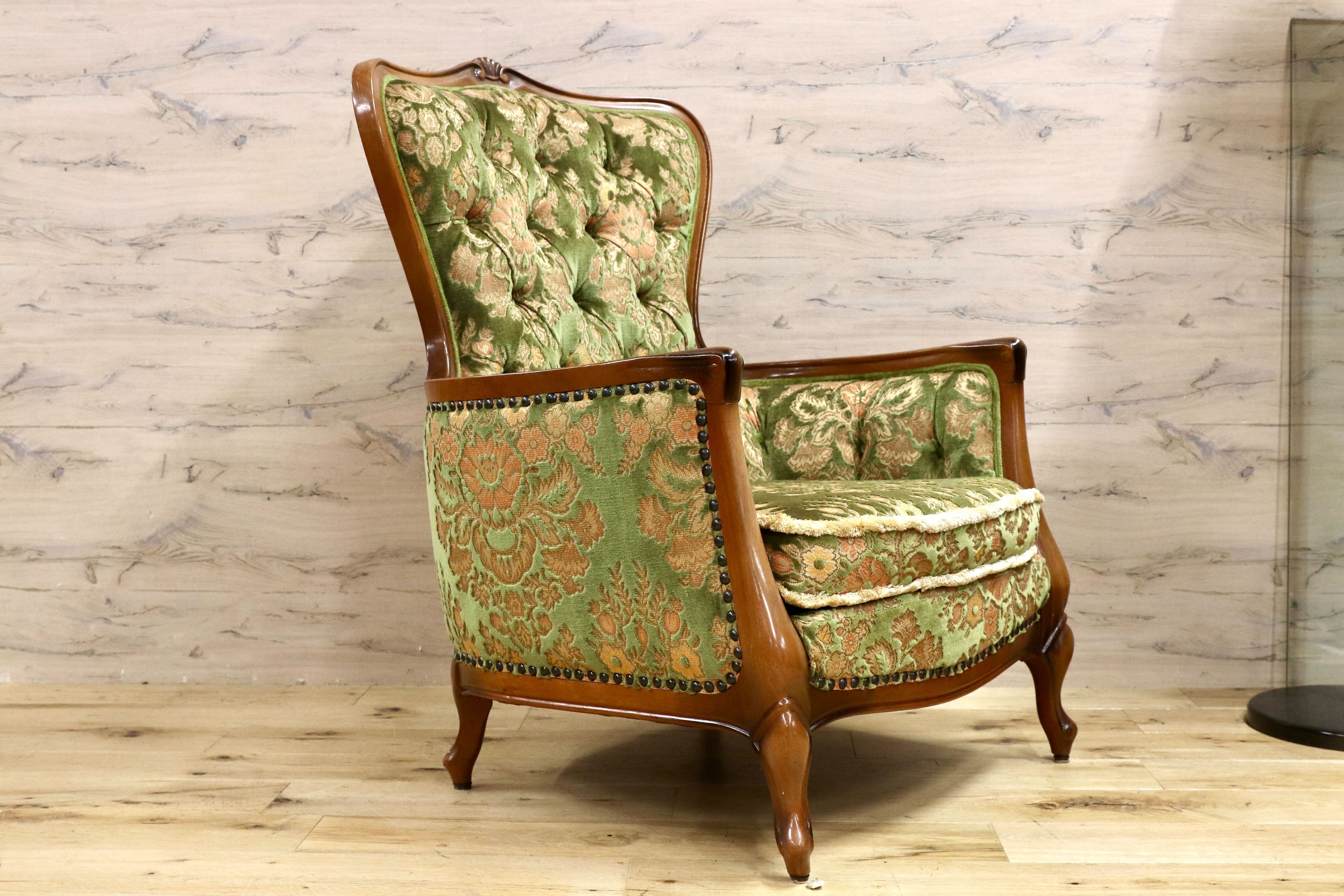 GMHH73A○maruni / マルニ オールドマルニ 1人掛けソファ シングルソファ ラウンジチェア クラシック 応接 ハイバックチェア