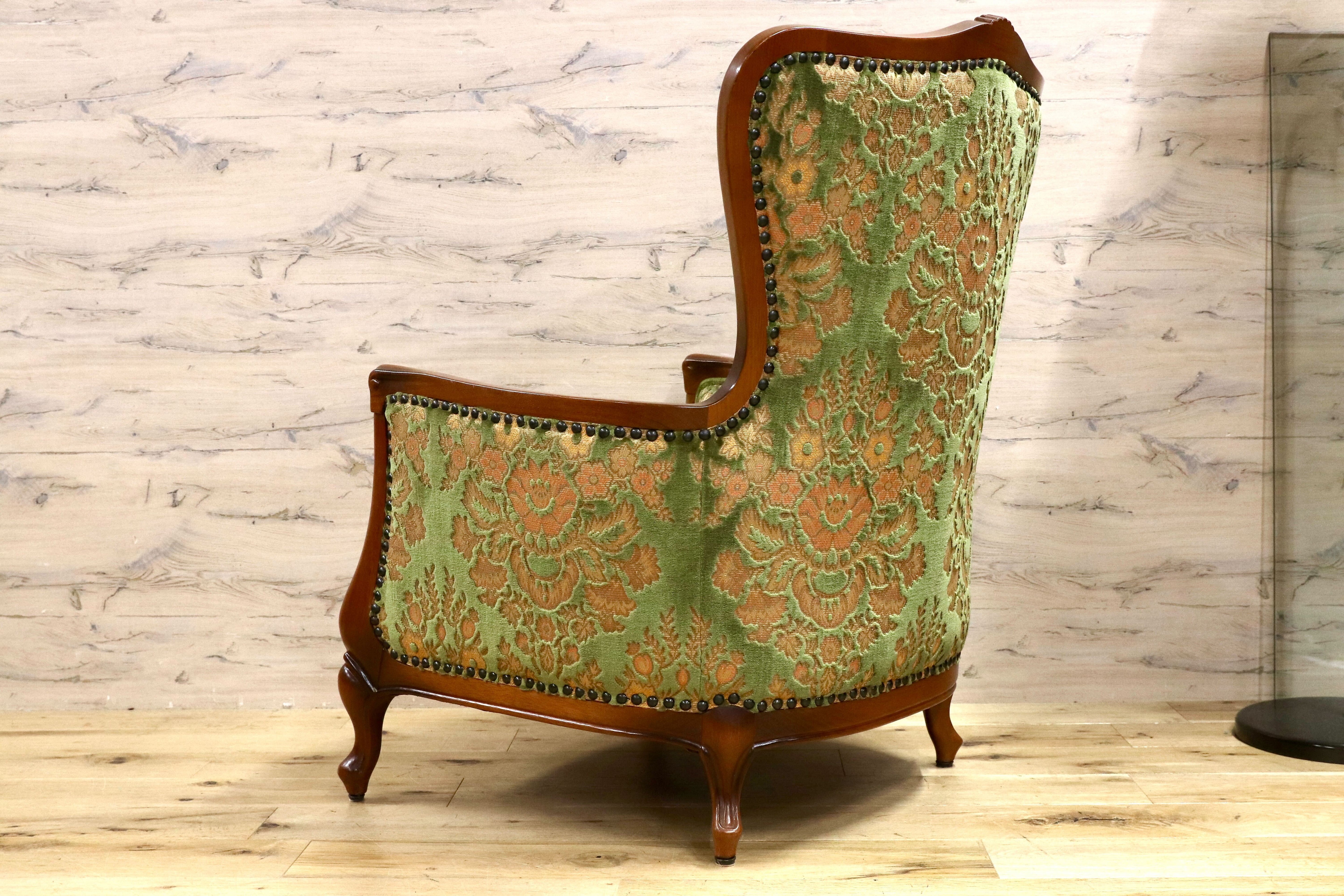 GMHH73A○maruni / マルニ オールドマルニ 1人掛けソファ シングルソファ ラウンジチェア クラシック 応接 ハイバックチェア