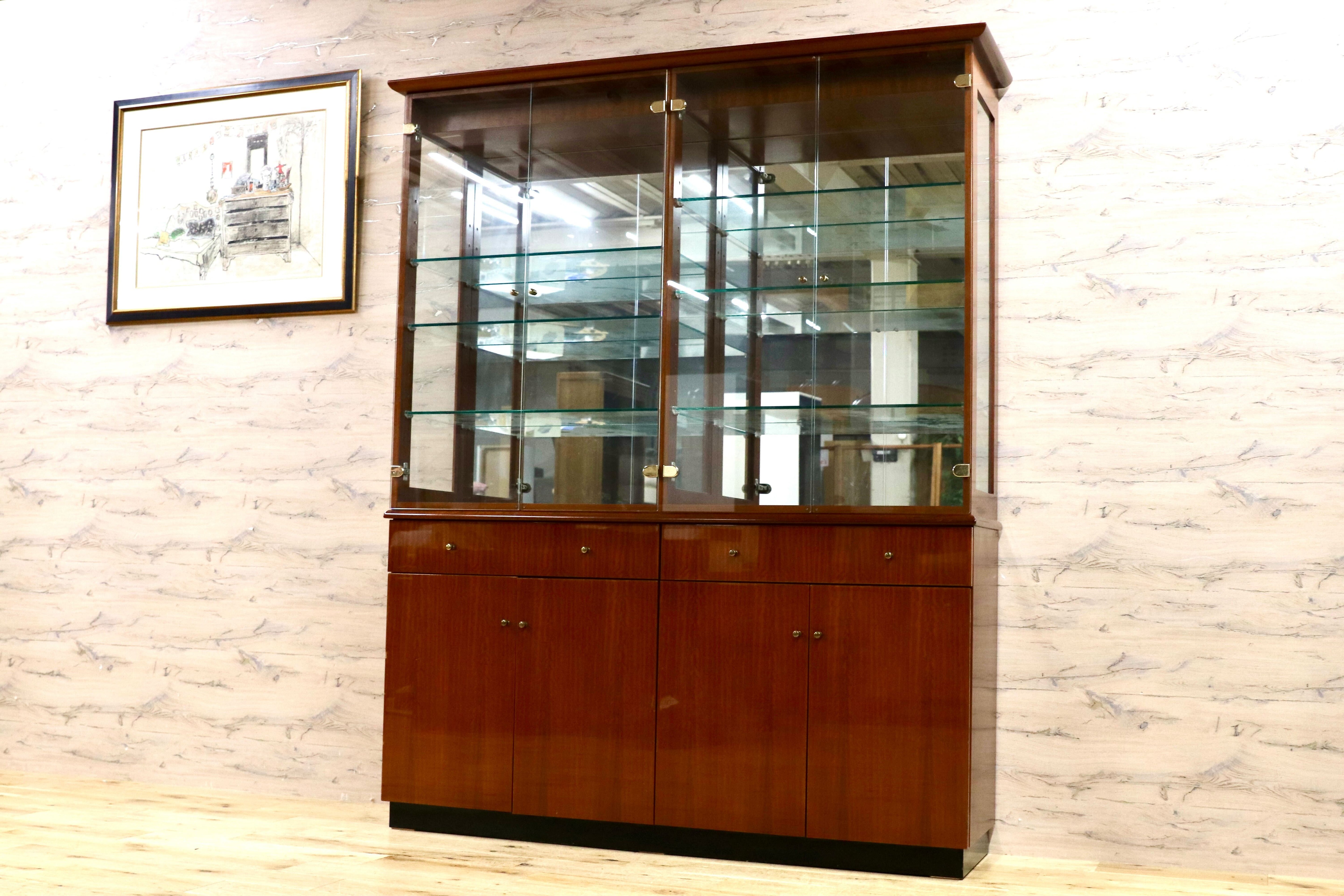 GMHK455○domani / ドマーニ Forza フォルザ 飾り棚 キャビネット リビングボード ダニエラ材 カリモク最高峰 定価約121万