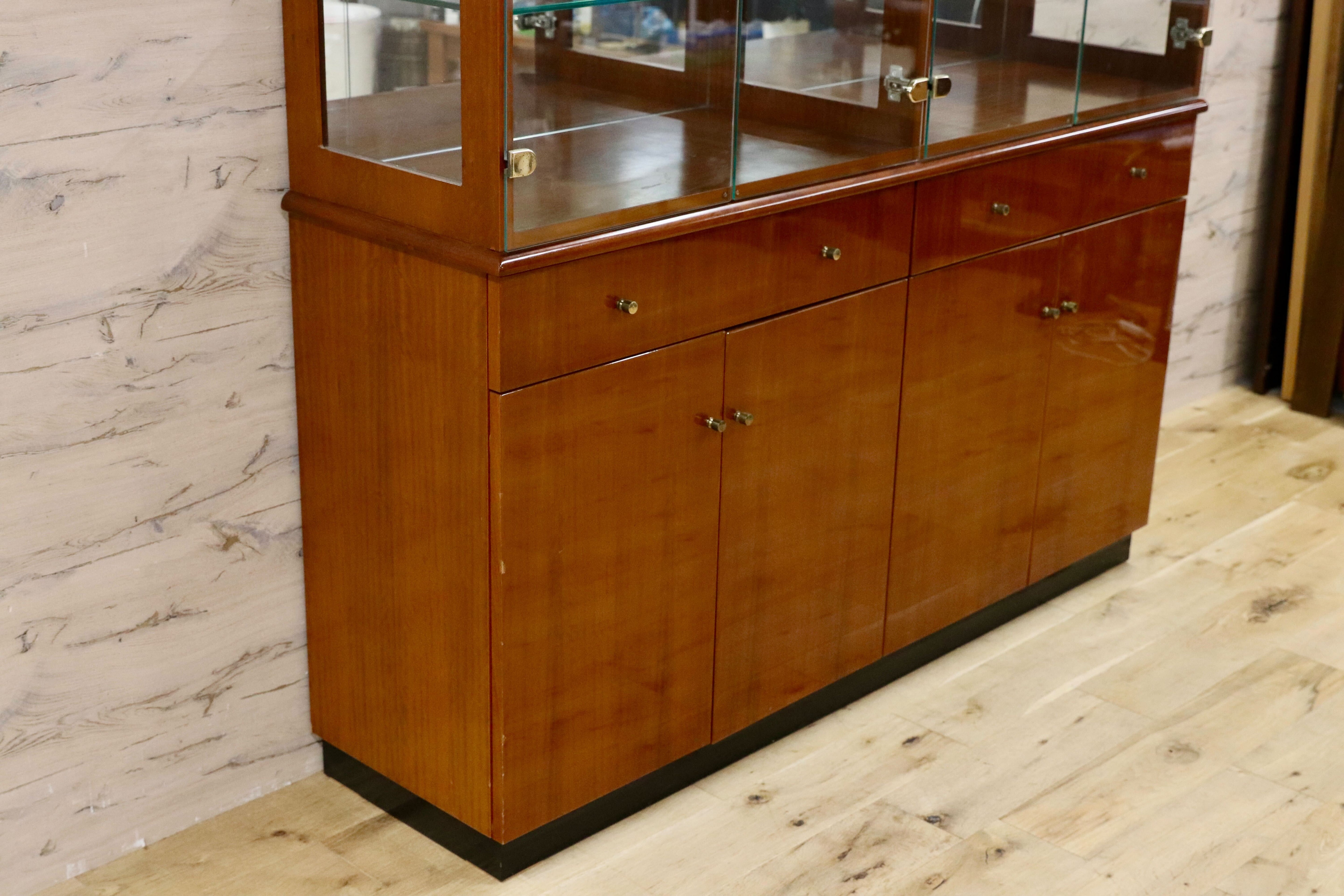 GMHK455○domani / ドマーニ Forza フォルザ 飾り棚 キャビネット リビングボード ダニエラ材 カリモク最高峰 定価約121万