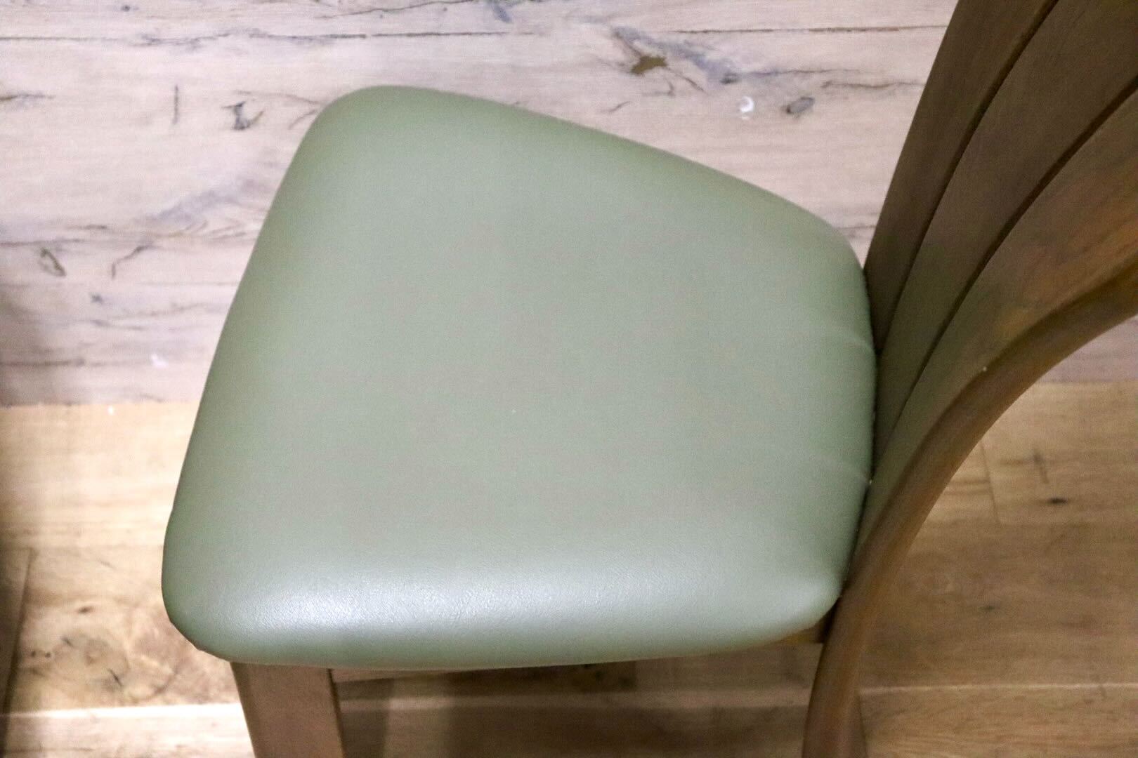 GMHS200A○浜本工芸 / HAMAMOTO ダイニングチェア 食卓椅子 合皮 楢材 無垢 2脚セット モダン