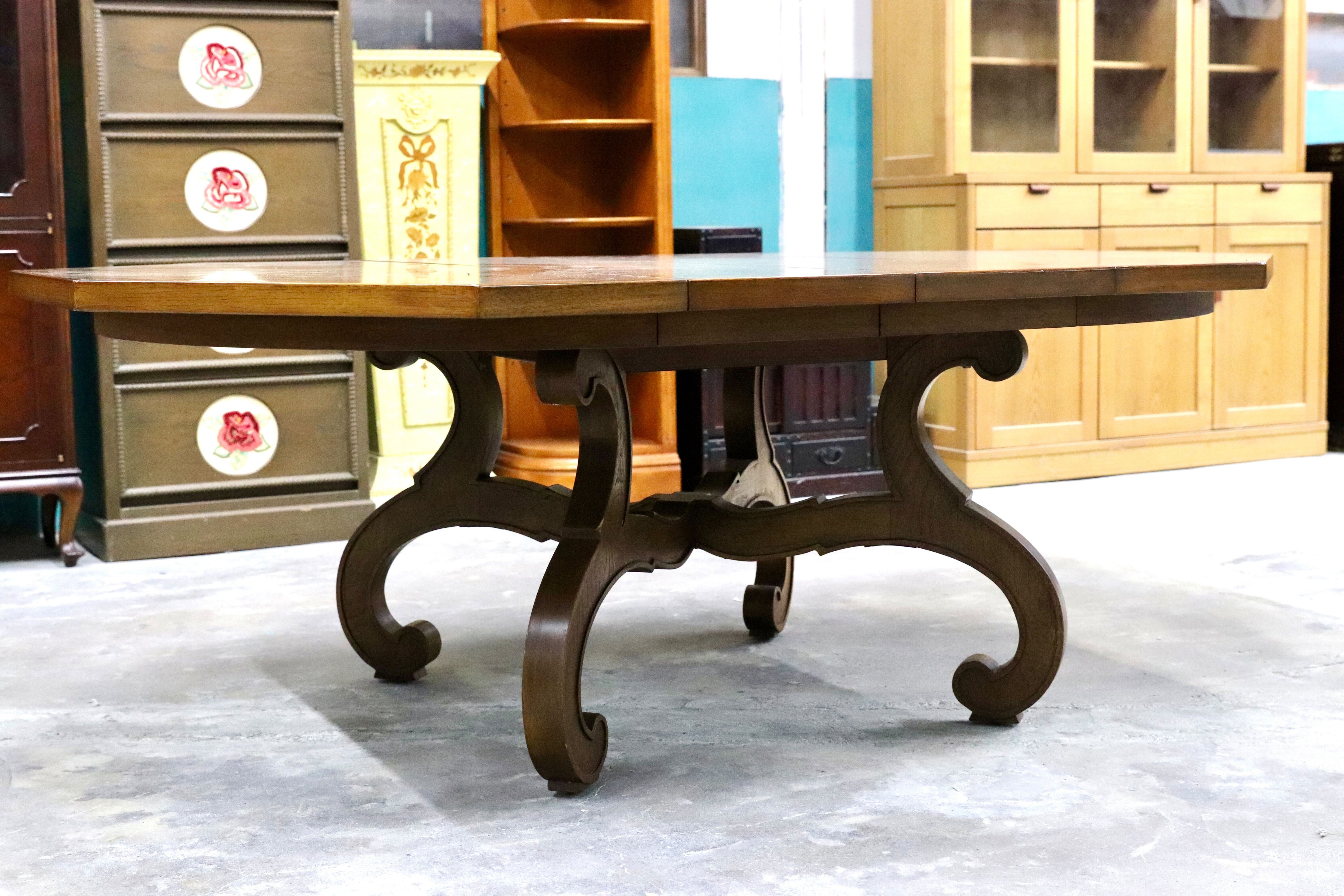 GMIK668○DREXEL HERITAGE / ドレクセルヘリテイジ エスペラント ダイニングテーブル 伸長式 クラシック 希少 ヴィンテージ 定価約66万