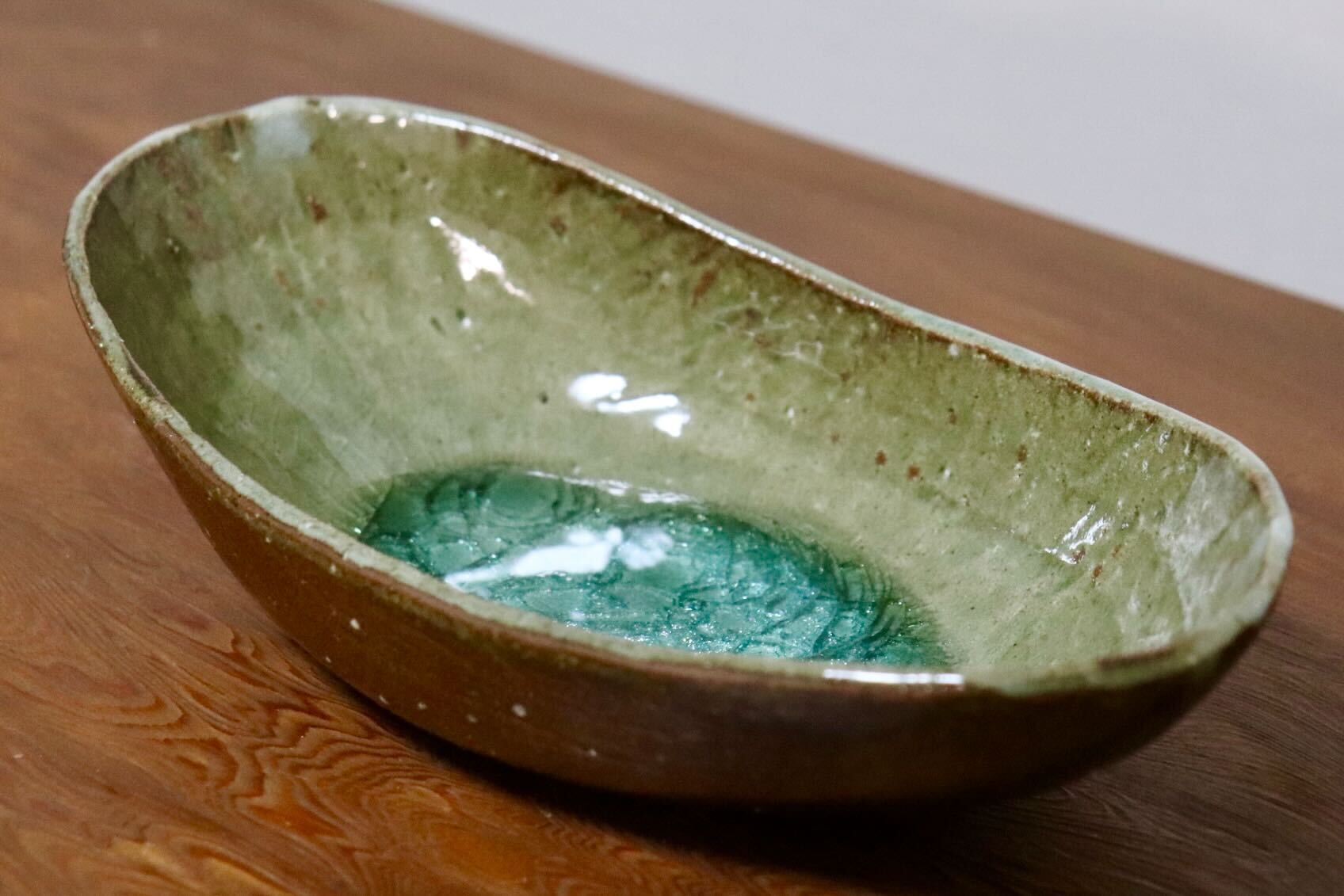 GMIO499C◯丹山窯 丹波焼 皿 楕円 陶器 丹波篠山 伝統工芸 未使用