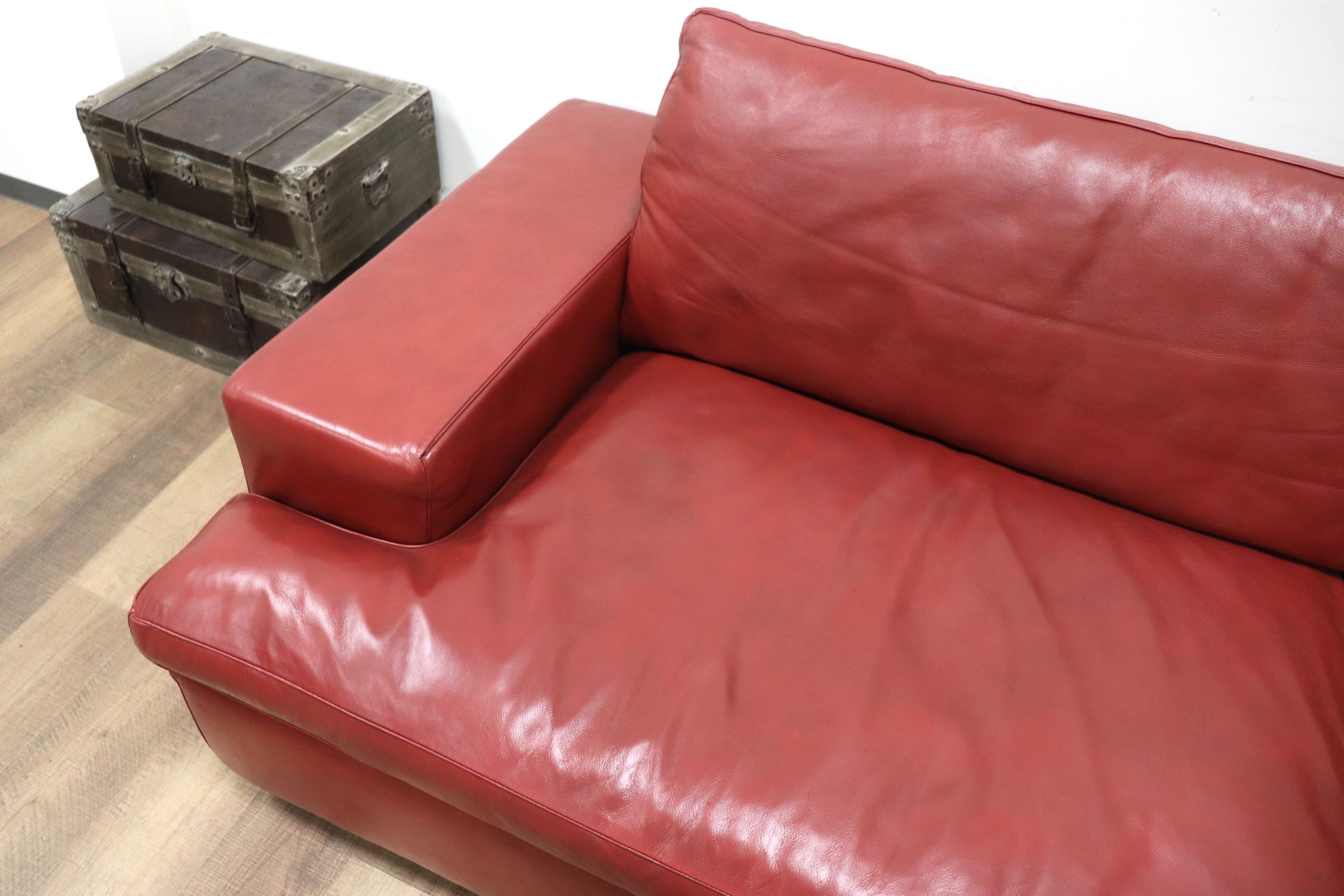 GMGH515○ACTUS/ アクタス five by five ファイブバイファイブ GRAHAM SOFA グラハムソファ 3人掛けソファ 総革 定価約41万