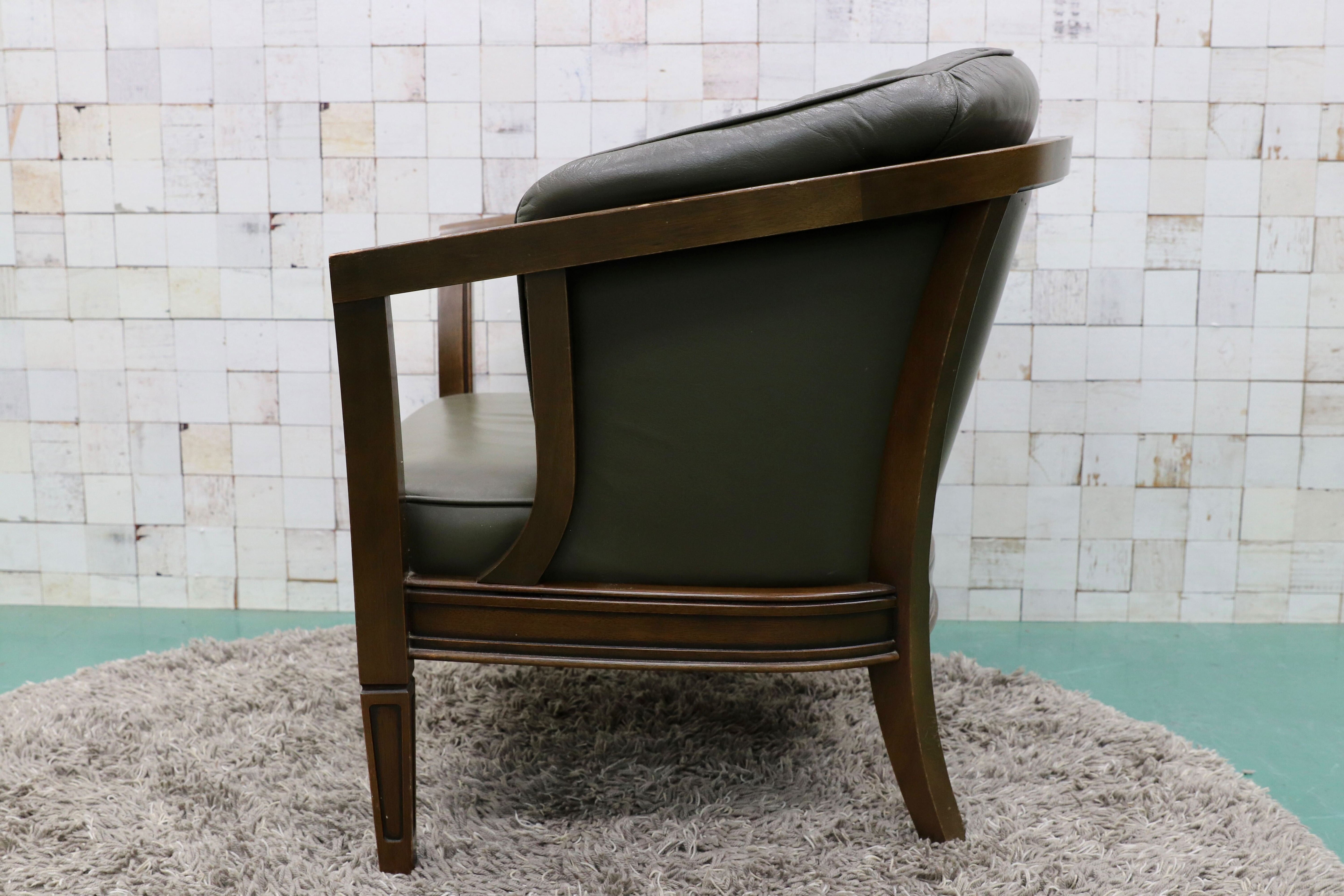 GMGK339B○maruni / マルニ ROYAL ロイヤル シャルル 地中海 1人掛けソファ ラウンジチェア 本革 クラシック 国産家具 定価約43万