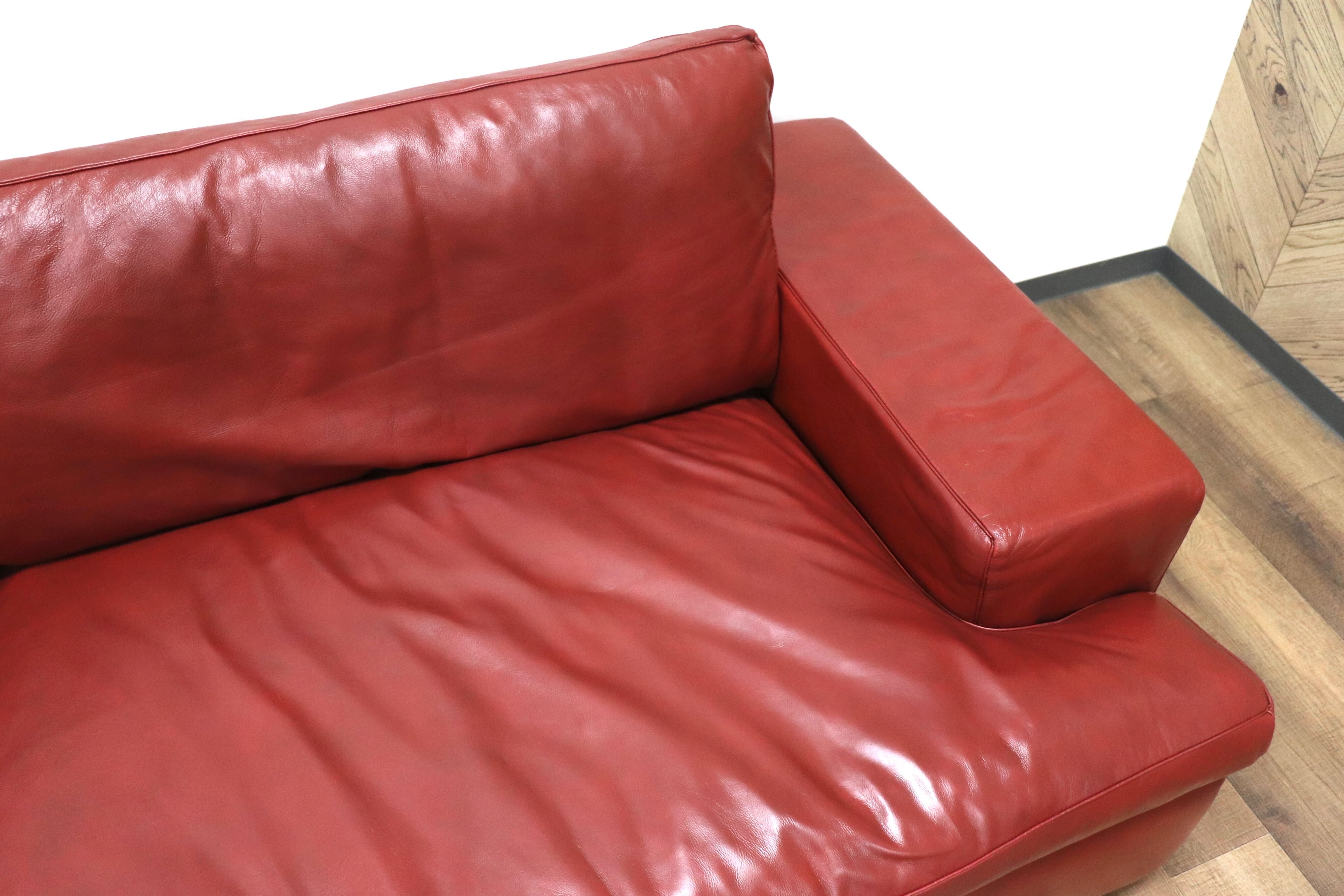 GMGH515○ACTUS/ アクタス five by five ファイブバイファイブ GRAHAM SOFA グラハムソファ 3人掛けソファ 総革 定価約41万