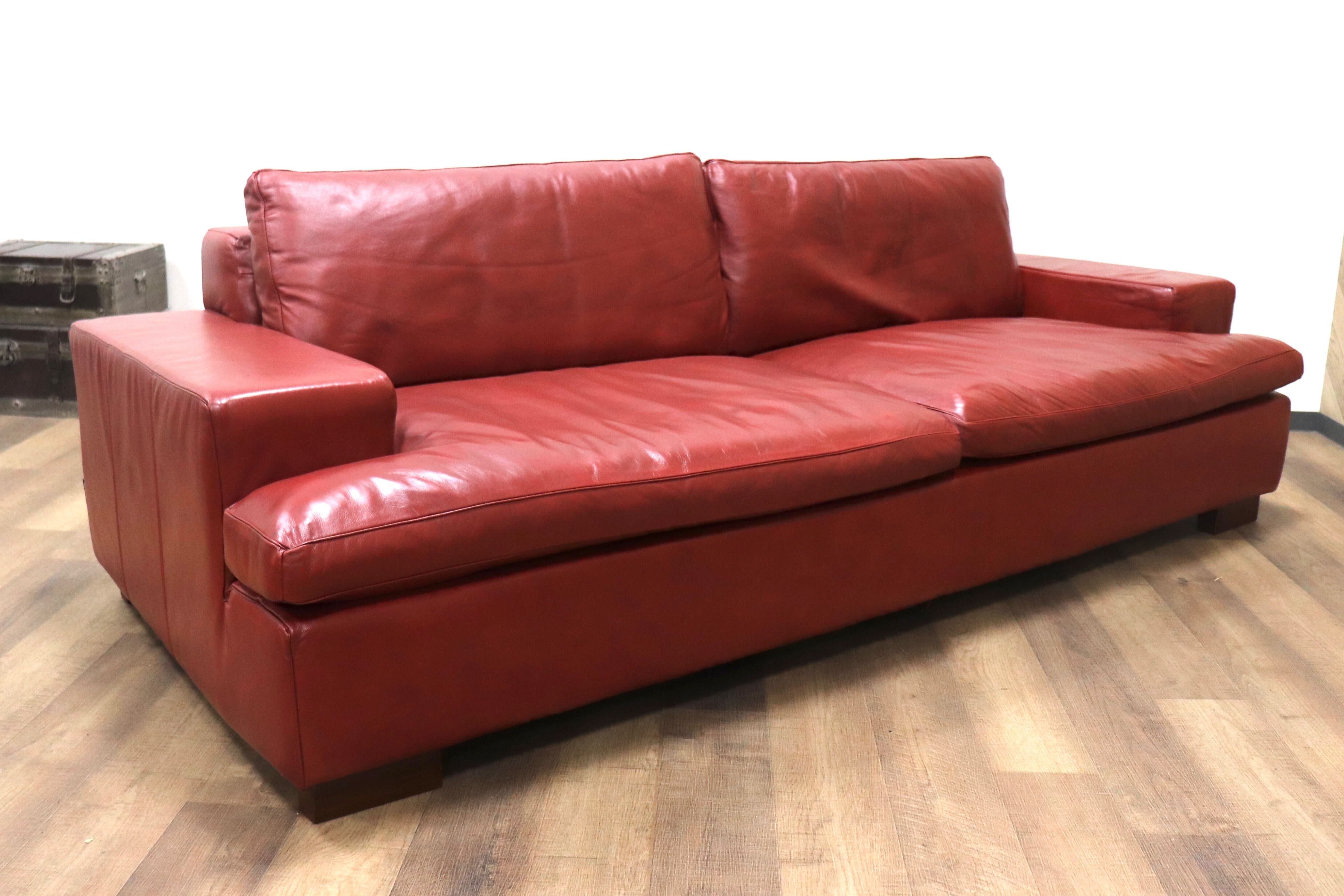 GMGH515○ACTUS/ アクタス five by five ファイブバイファイブ GRAHAM SOFA グラハムソファ 3人掛けソファ 総革 定価約41万