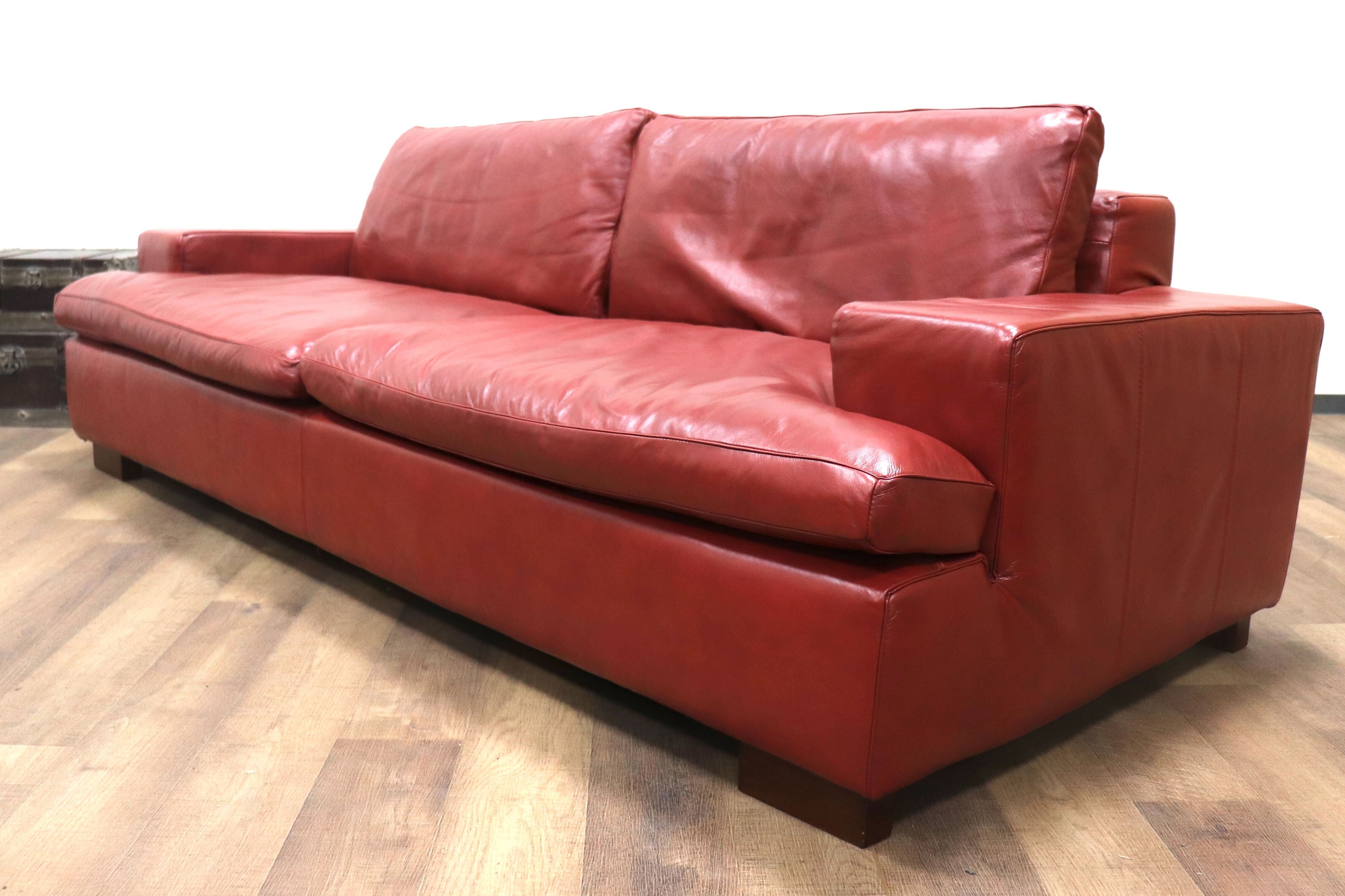 GMGH515○ACTUS/ アクタス five by five ファイブバイファイブ GRAHAM SOFA グラハムソファ 3人掛けソファ 総革 定価約41万