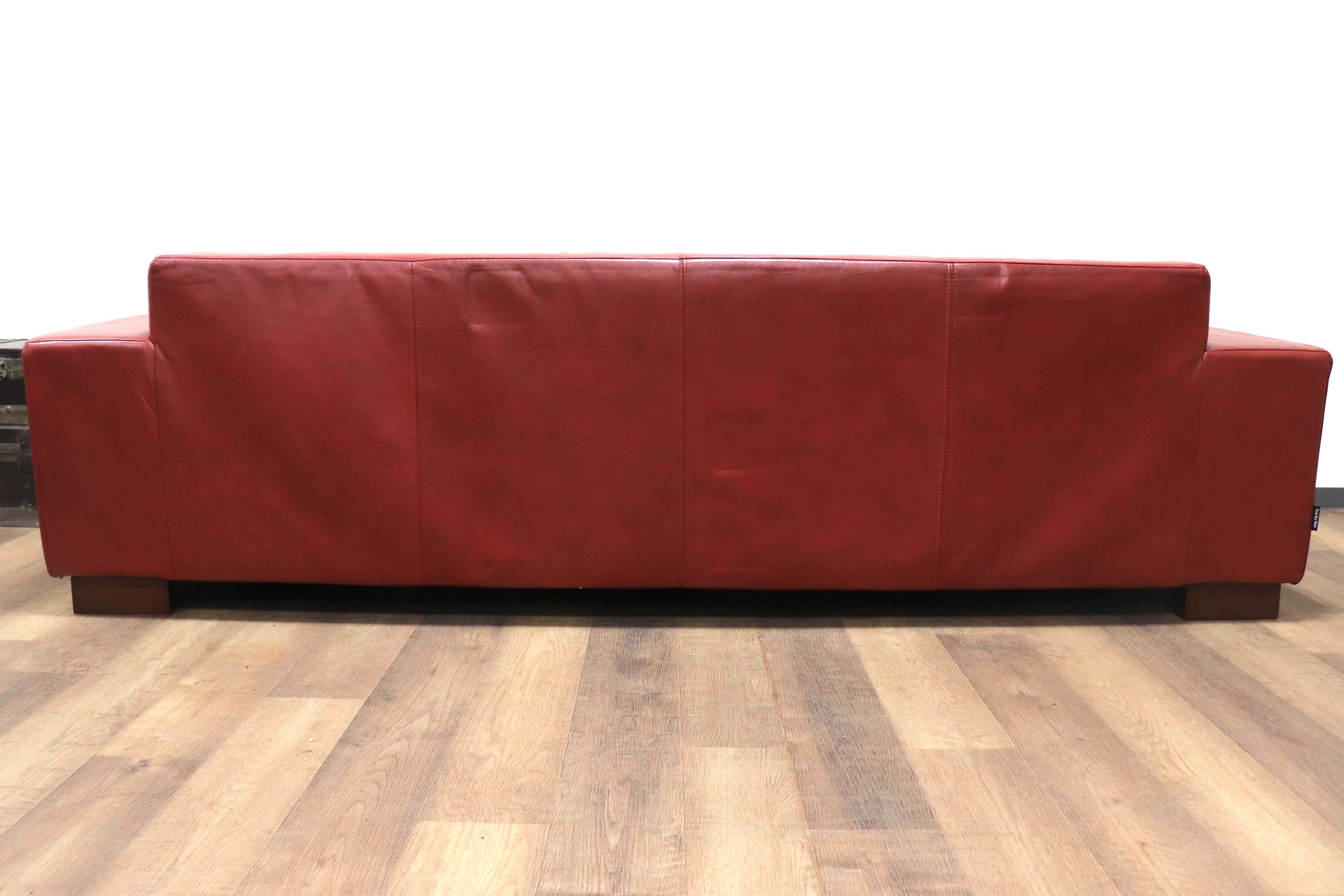 GMGH515○ACTUS/ アクタス five by five ファイブバイファイブ GRAHAM SOFA グラハムソファ 3人掛けソファ 総革 定価約41万