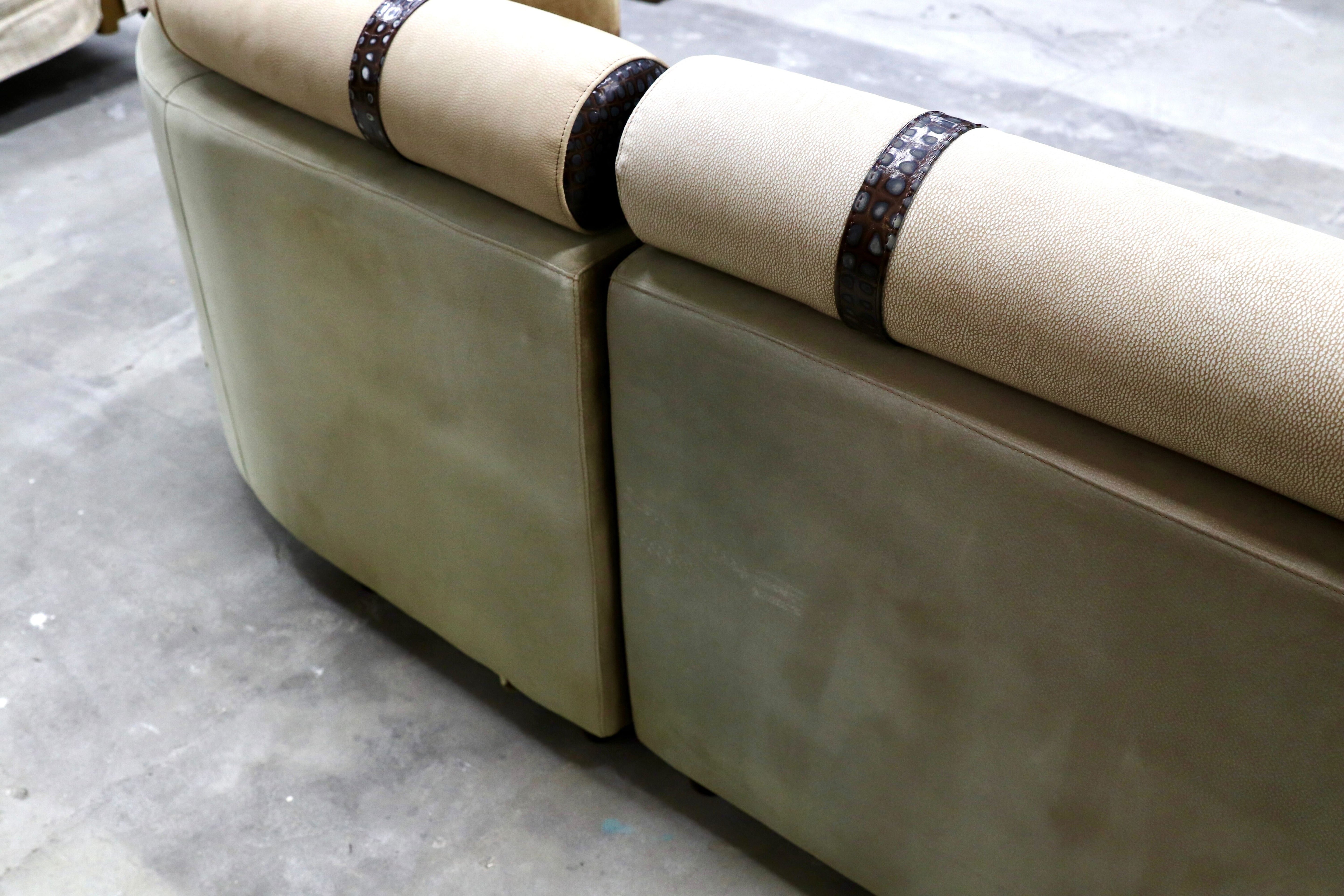 GMIK639○GUCCI / グッチ Formitalia フォルミタリア 最高級 カウチソファ セパレートソファ パオロ・グッチ イタリアモダン 約500万 稀少