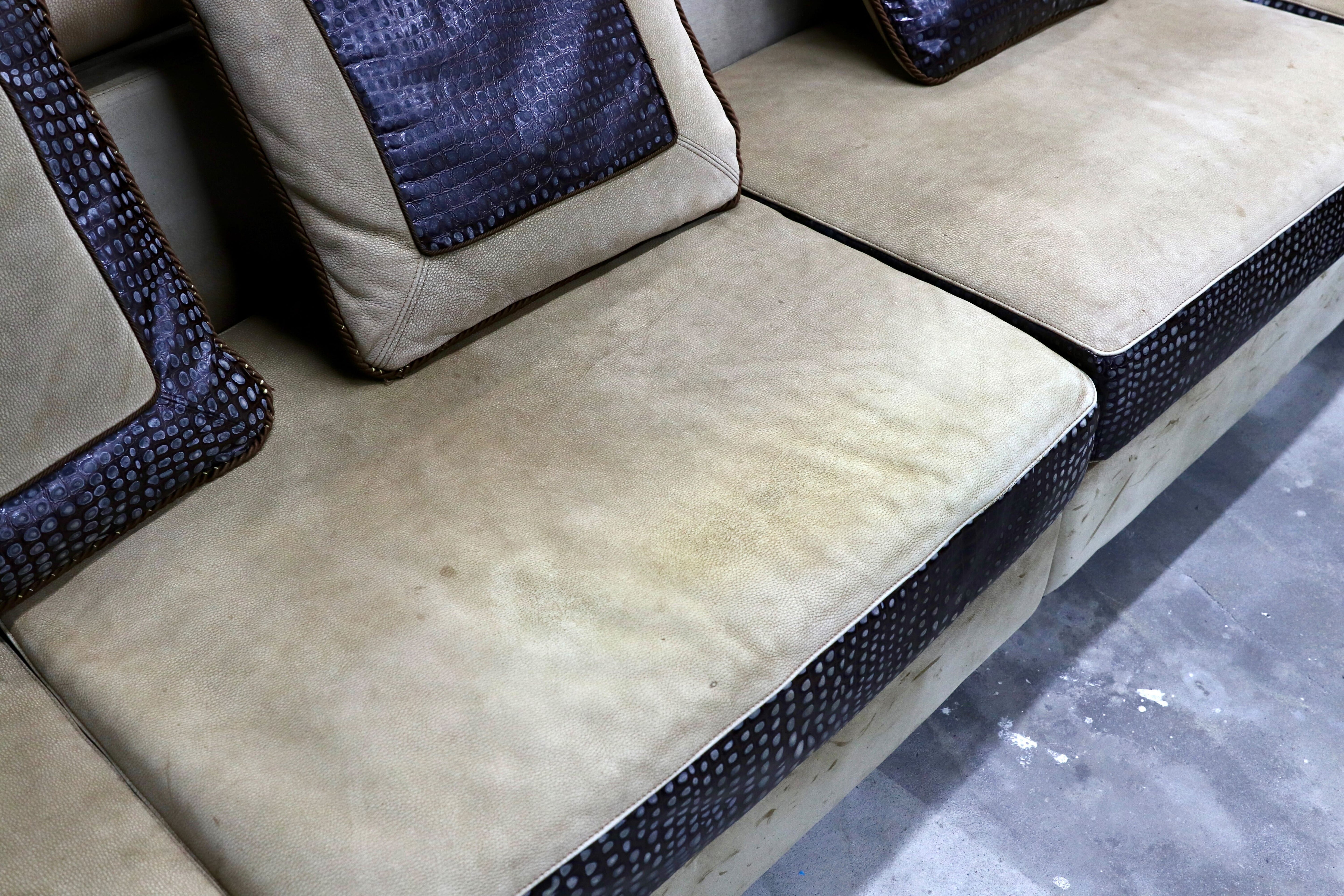 GMIK639○GUCCI / グッチ Formitalia フォルミタリア 最高級 カウチソファ セパレートソファ パオロ・グッチ イタリアモダン 約500万 稀少