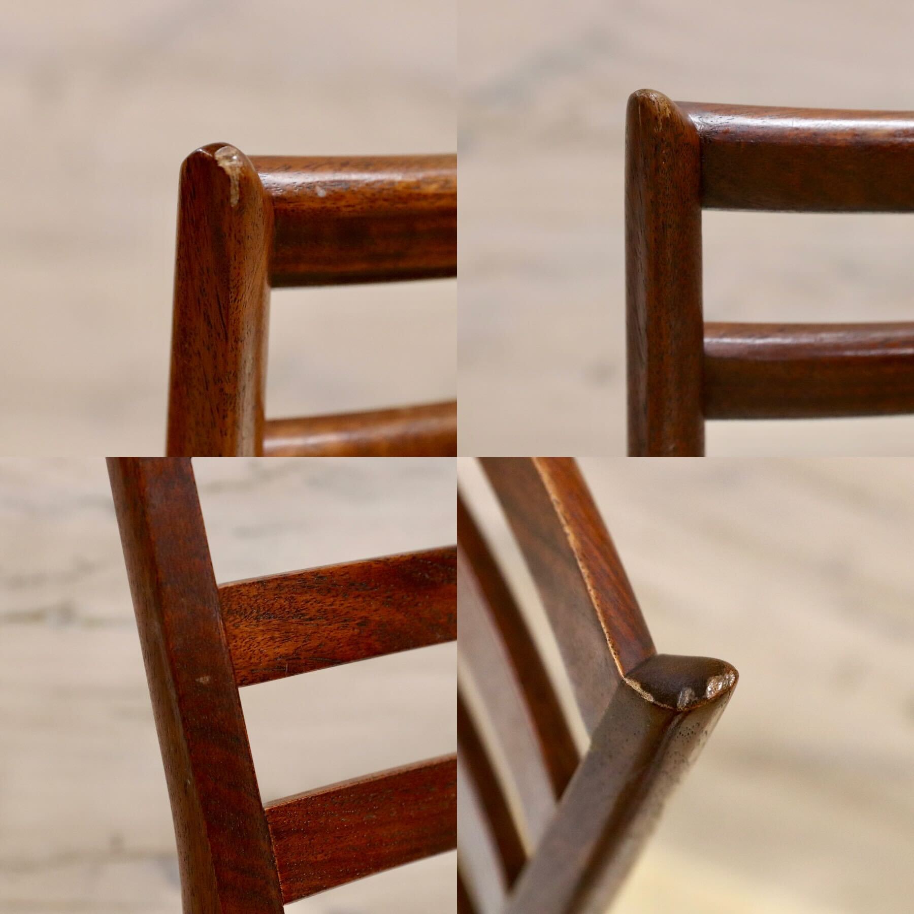 GMHN88A○karimoku / カリモク vivente ビベンテ ダイニングチェア 椅子 2脚セット 花梨無垢材 合皮 稀少 ヴィンテージ 定価約36万