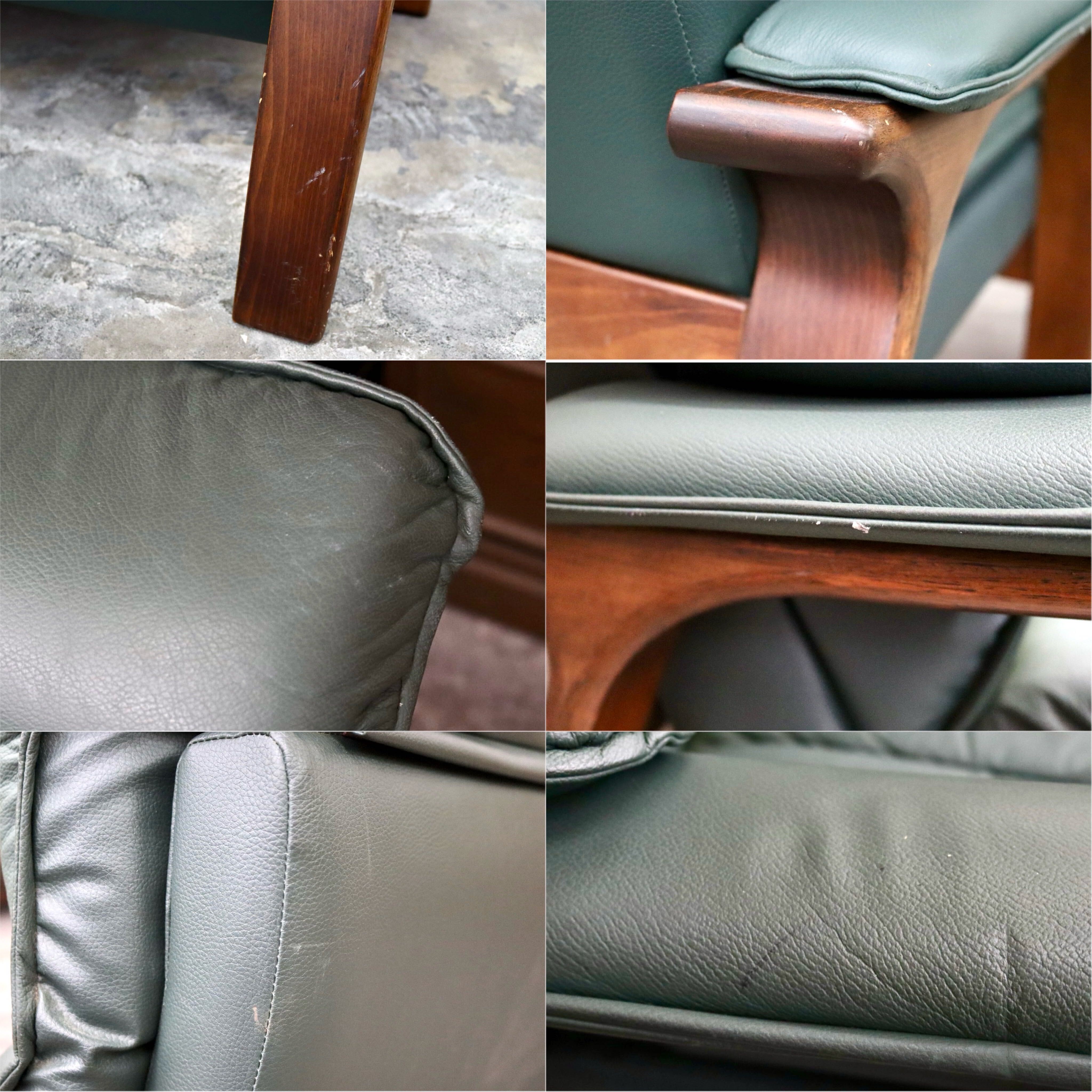 GMJK130A○冨士ファニチア / FUJI FURNITURE 3人掛けソファ トリプルソファ ハイバック 椅子 チェア 本革 曲木 ヴィンテージ 国産家具