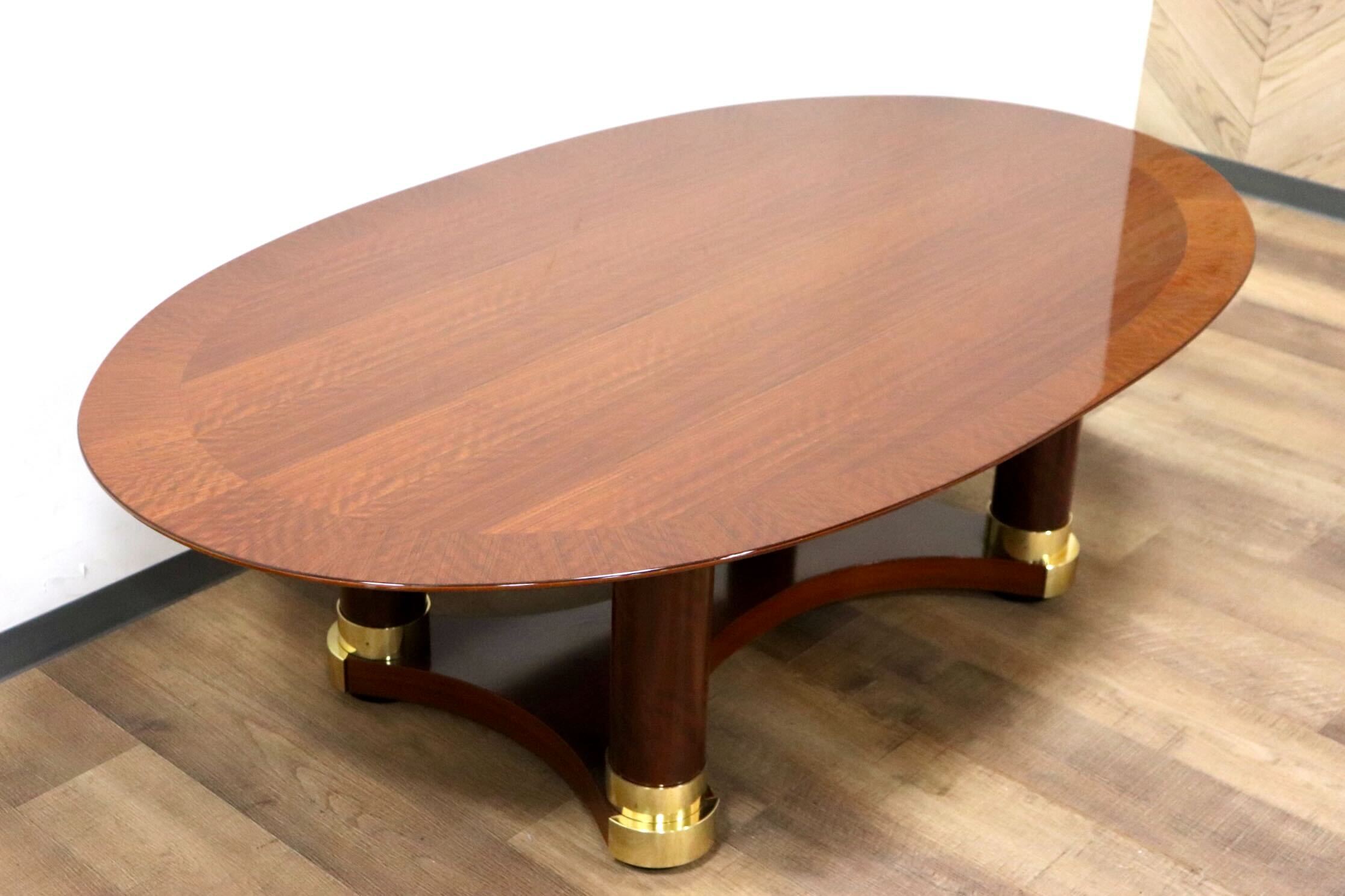 GMHS37○domani / ドマーニ Forza カクテルテーブル リビングテーブル ダニエラ材 グロッシーアンバー色 カリモク最高峰 定価約95万 美品