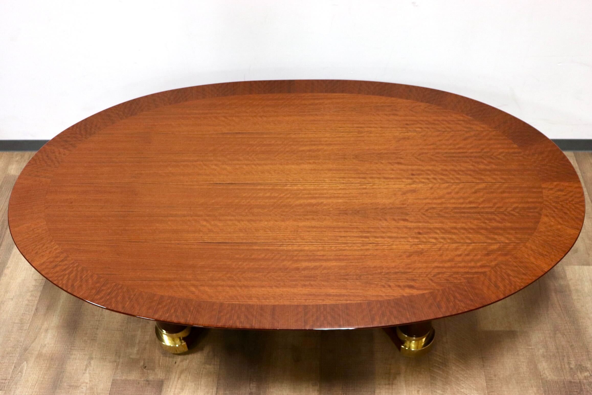 GMHS37○domani / ドマーニ Forza カクテルテーブル リビングテーブル ダニエラ材 グロッシーアンバー色 カリモク最高峰 定価約95万 美品