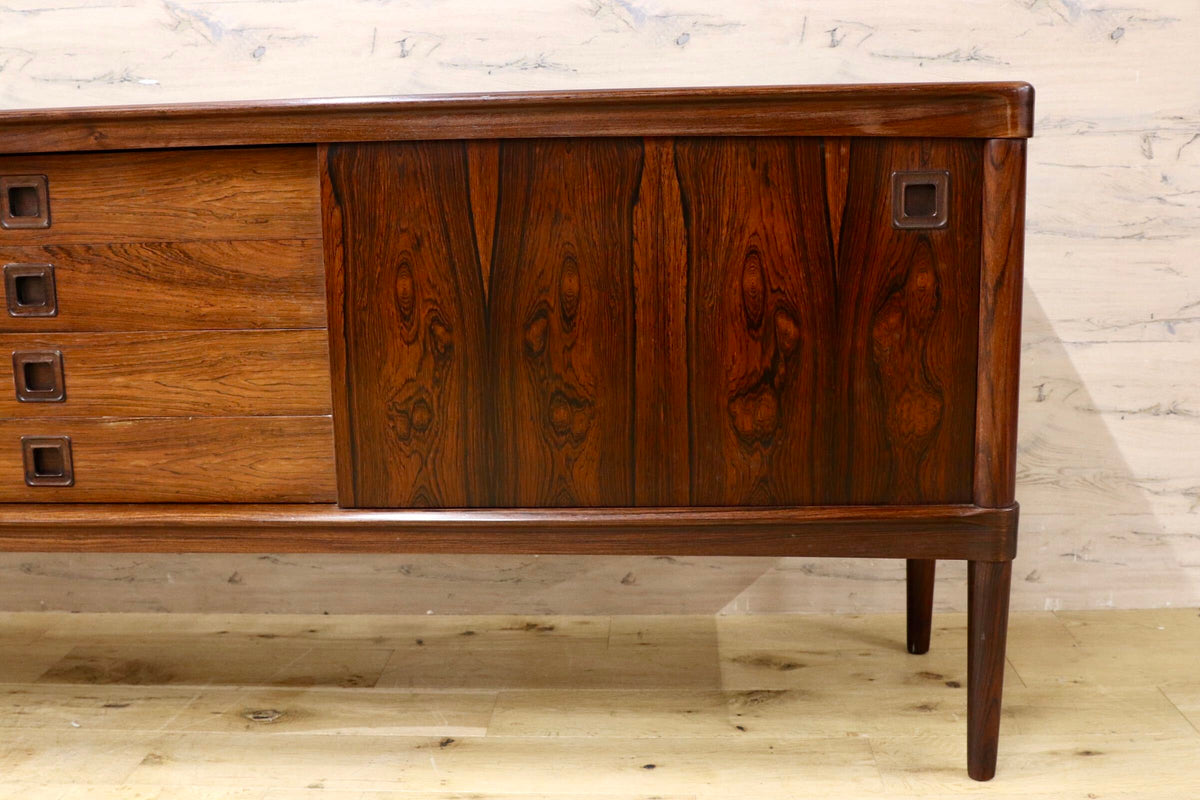 GMJH397○BRAMIN / ブラーミン Model 322 サイドボード H.W.Klein ローズウッド デンマーク製 北欧ヴィンテージ ミッドセンチュリー 稀少