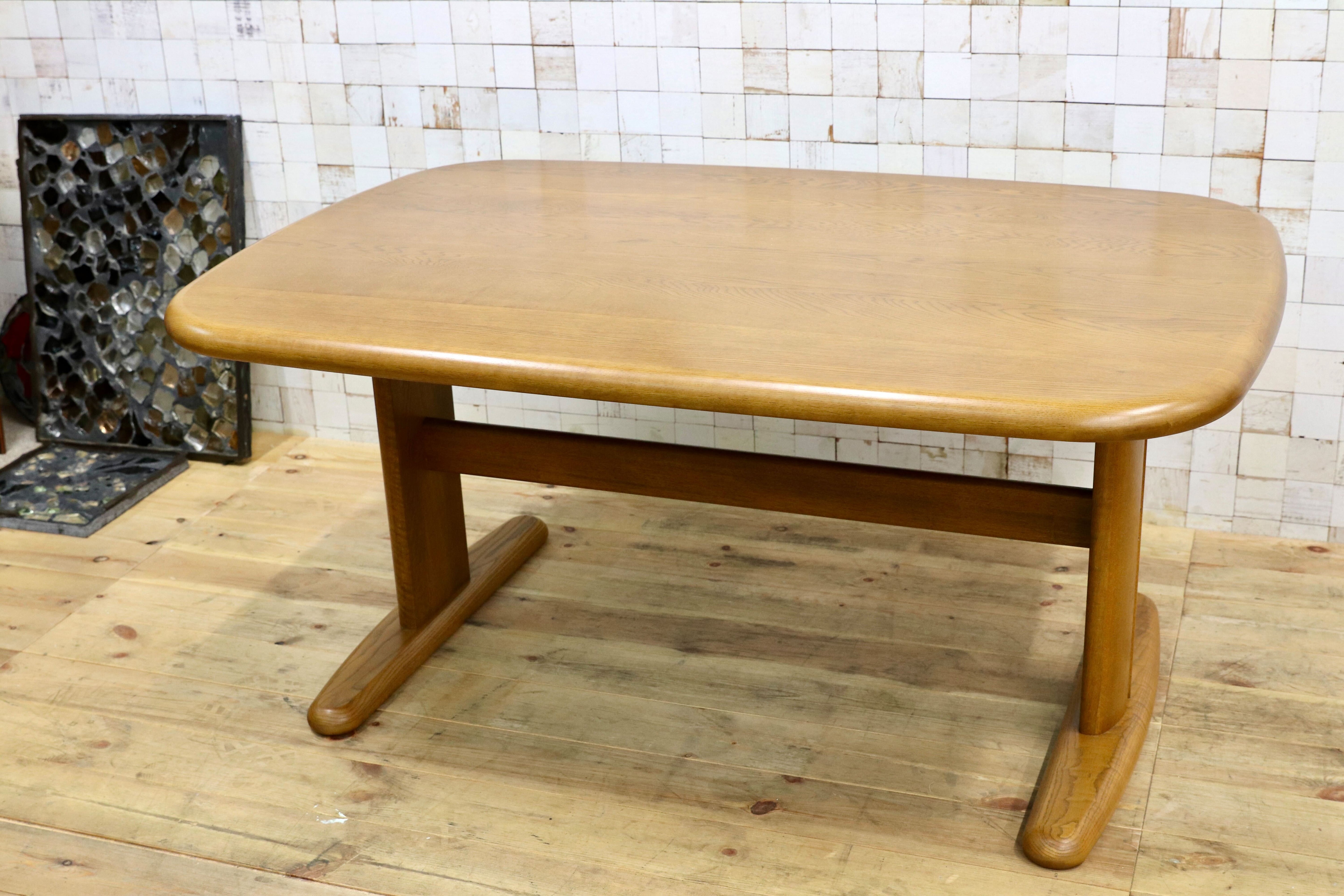 GMHH455○浜本工芸 / HAMAMOTO ダイニングテーブル 食卓テーブル 楢材 IDC大塚家具 展示品