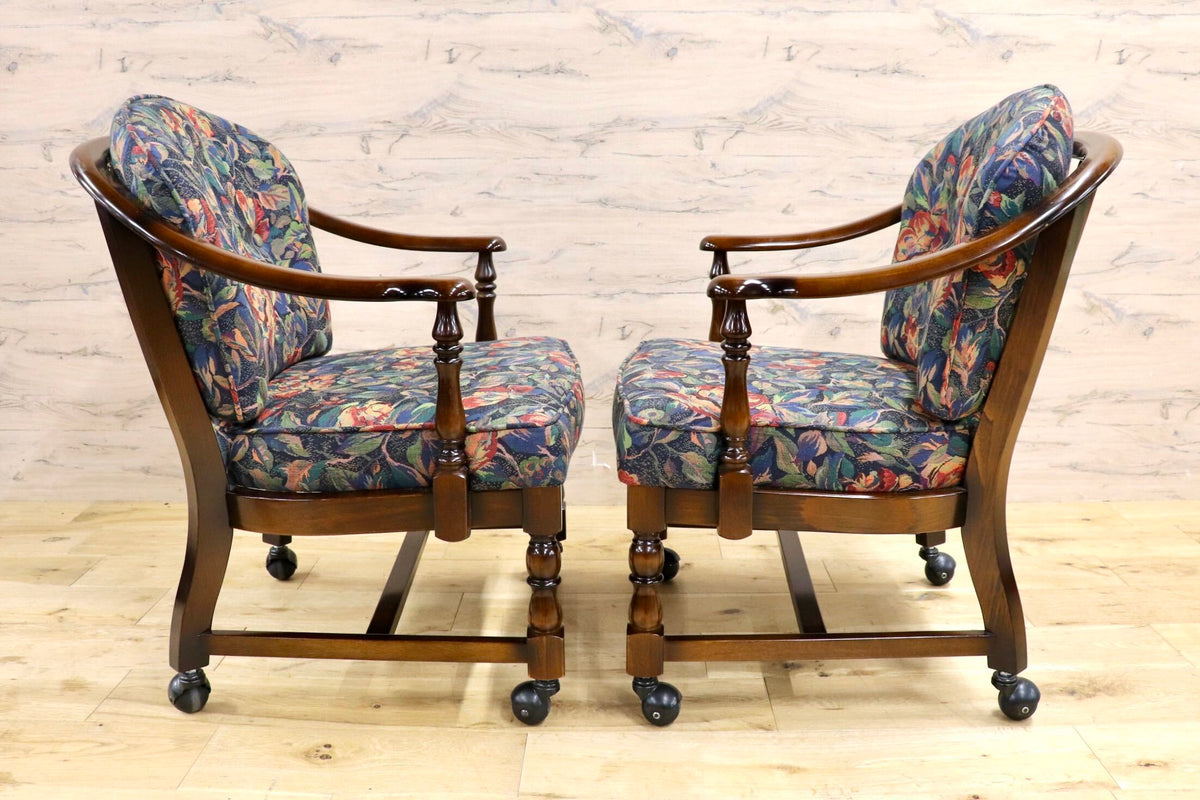 GMJK456C○karimoku / カリモク コロニアル アームチェア ダイニングチェア ブナ材 クラシック アンティーク 2脚セット 定価約20万 展示品
