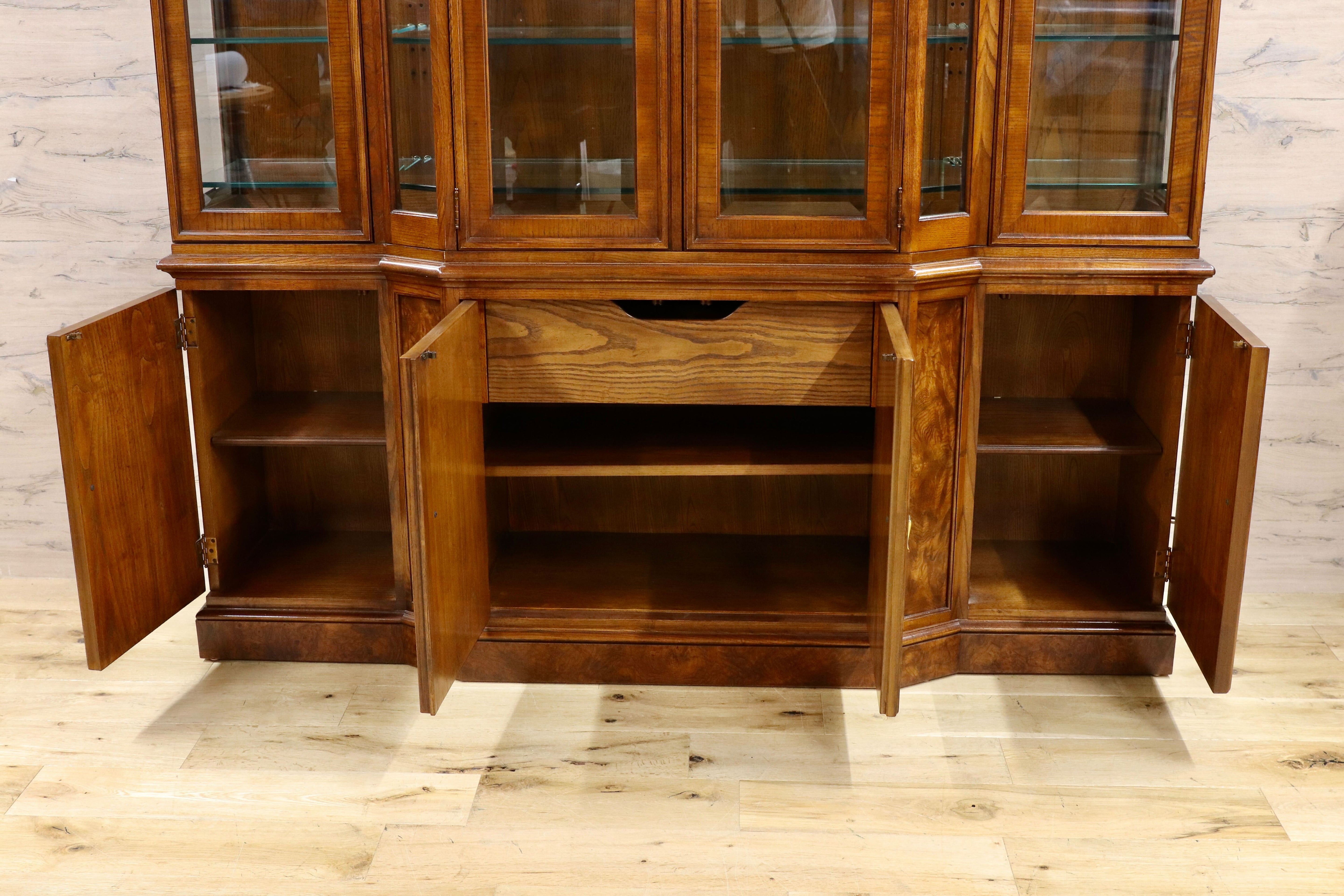 GMHK133○DREXEL HERITAGE / ドレクセルヘリテイジ CHINA チャイナ キャビネット 飾り棚 クラシック 最高級 約150万 稀少