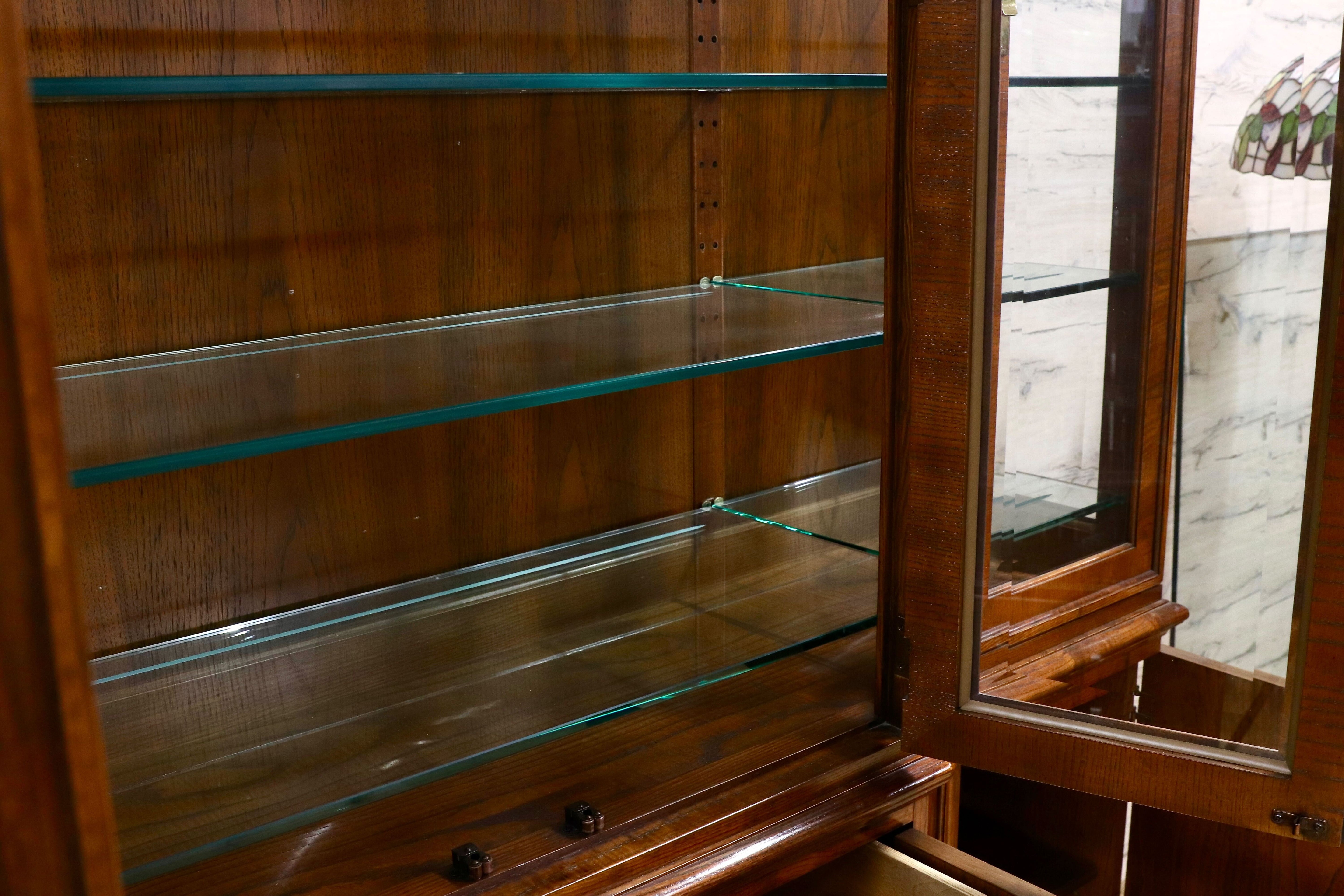 GMHK133○DREXEL HERITAGE / ドレクセルヘリテイジ CHINA チャイナ キャビネット 飾り棚 クラシック 最高級 約150万 稀少