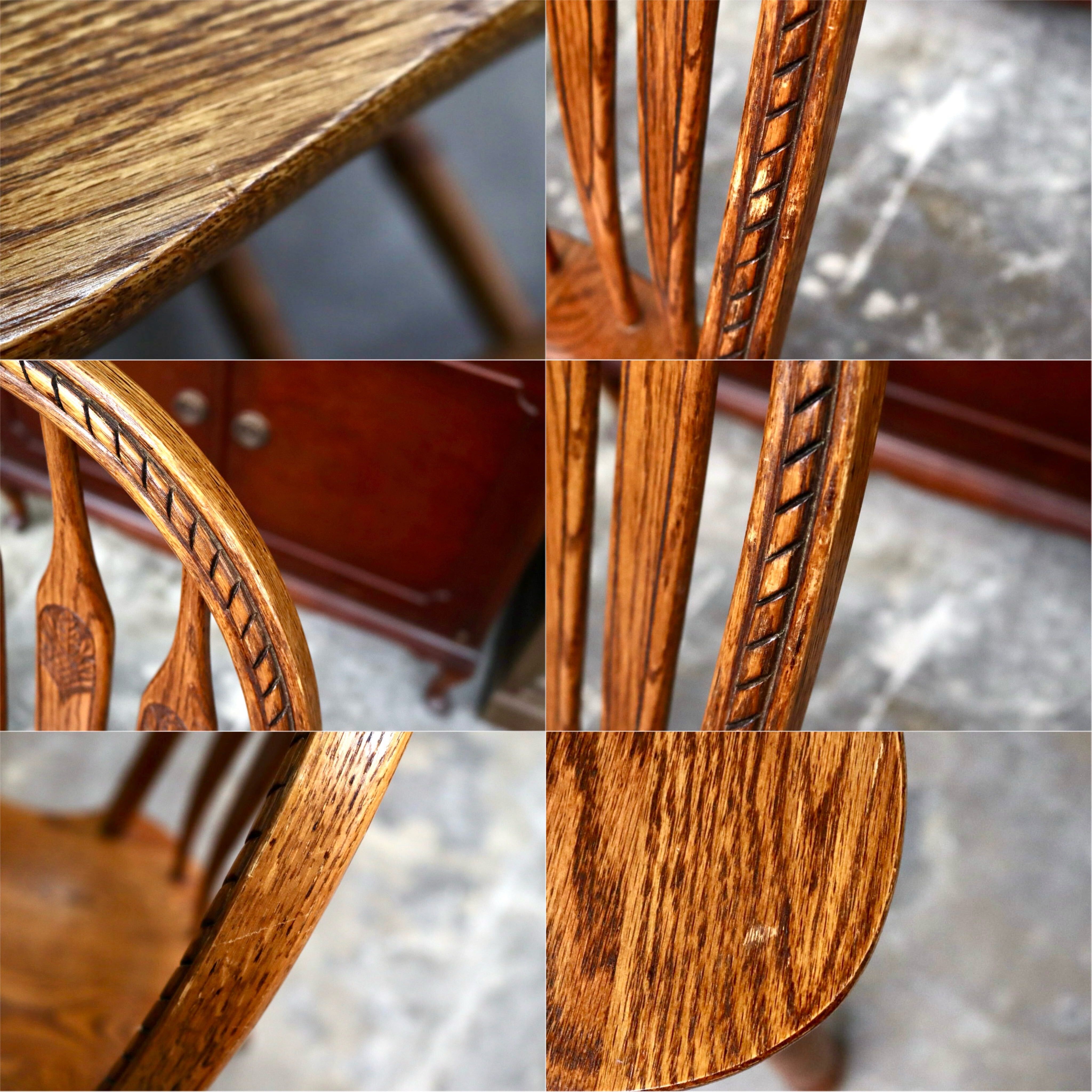 GMJK133A○shin lee / シンリー ダイニングチェア 椅子 ウィンザーチェア ボウバックチェア オーク材 無垢材 カントリー ヴィンテージ