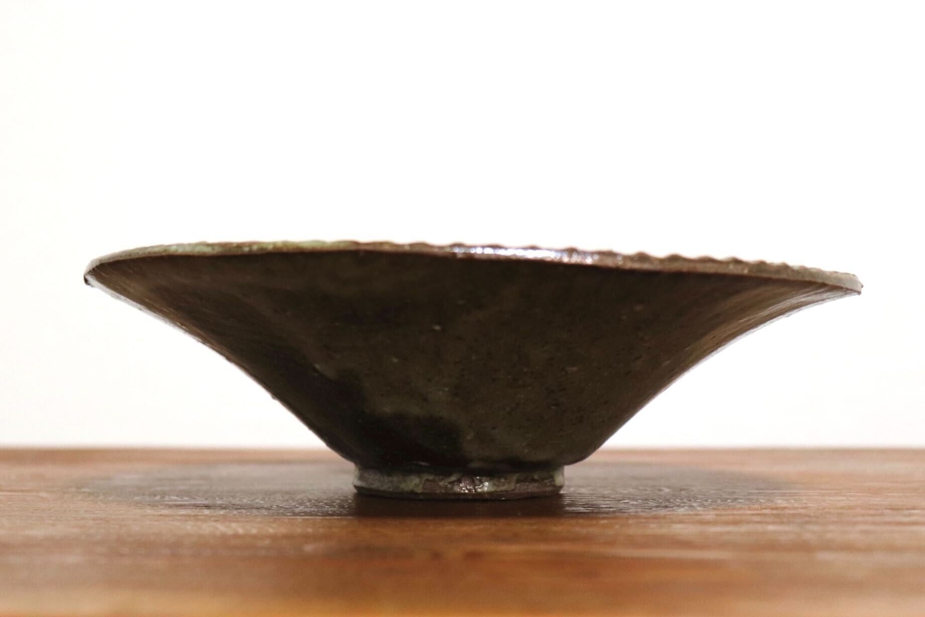 GMIO500F◯丹山窯 丹波焼 傘皿 陶器 丹波篠山 伝統工芸 未使用