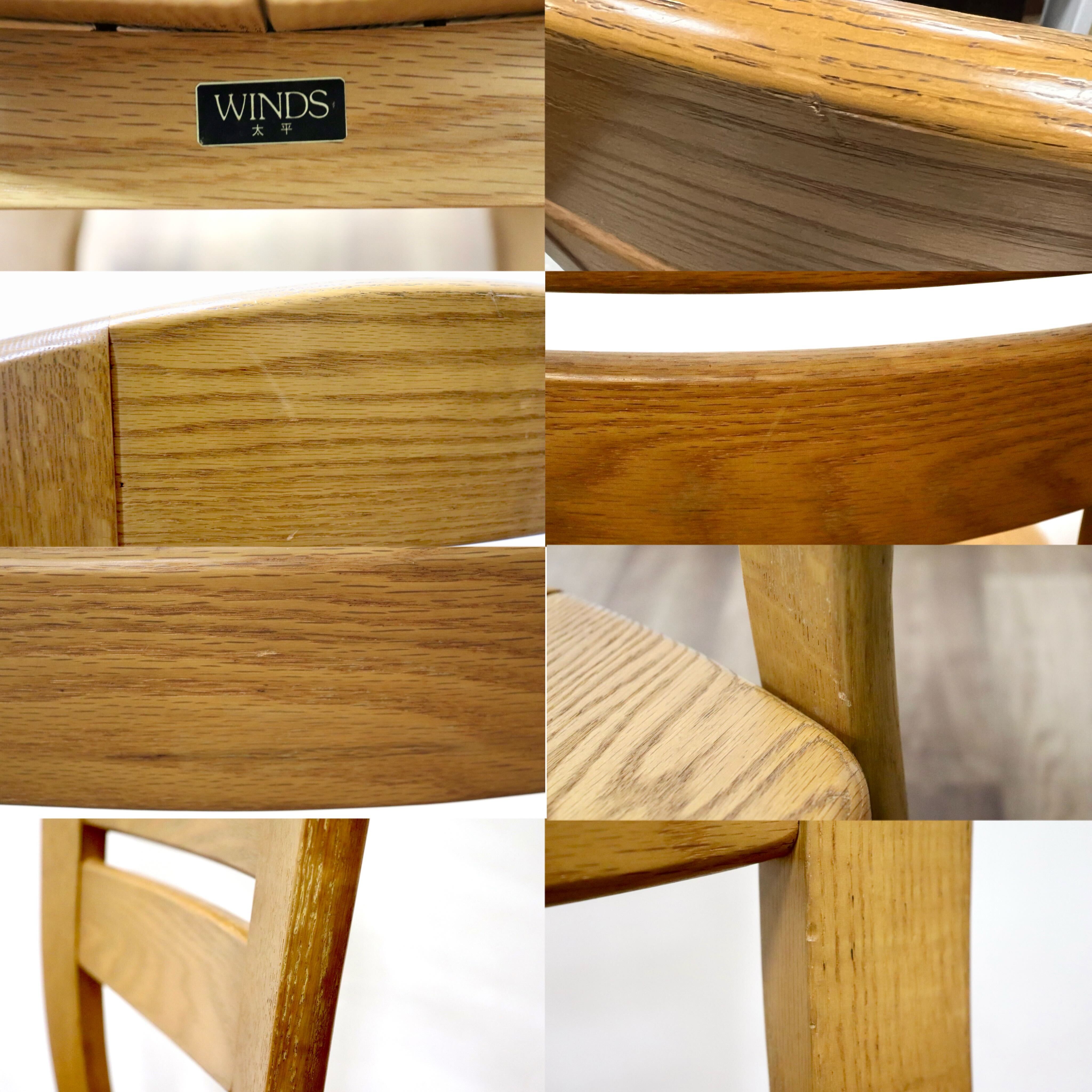 GMHK221B○TAIHEI / 太平産業 WINDS ダイニングチェア 食卓椅子 アームレスチェア オーク材 無垢 ナチュラル モダン カントリー 飛騨家具