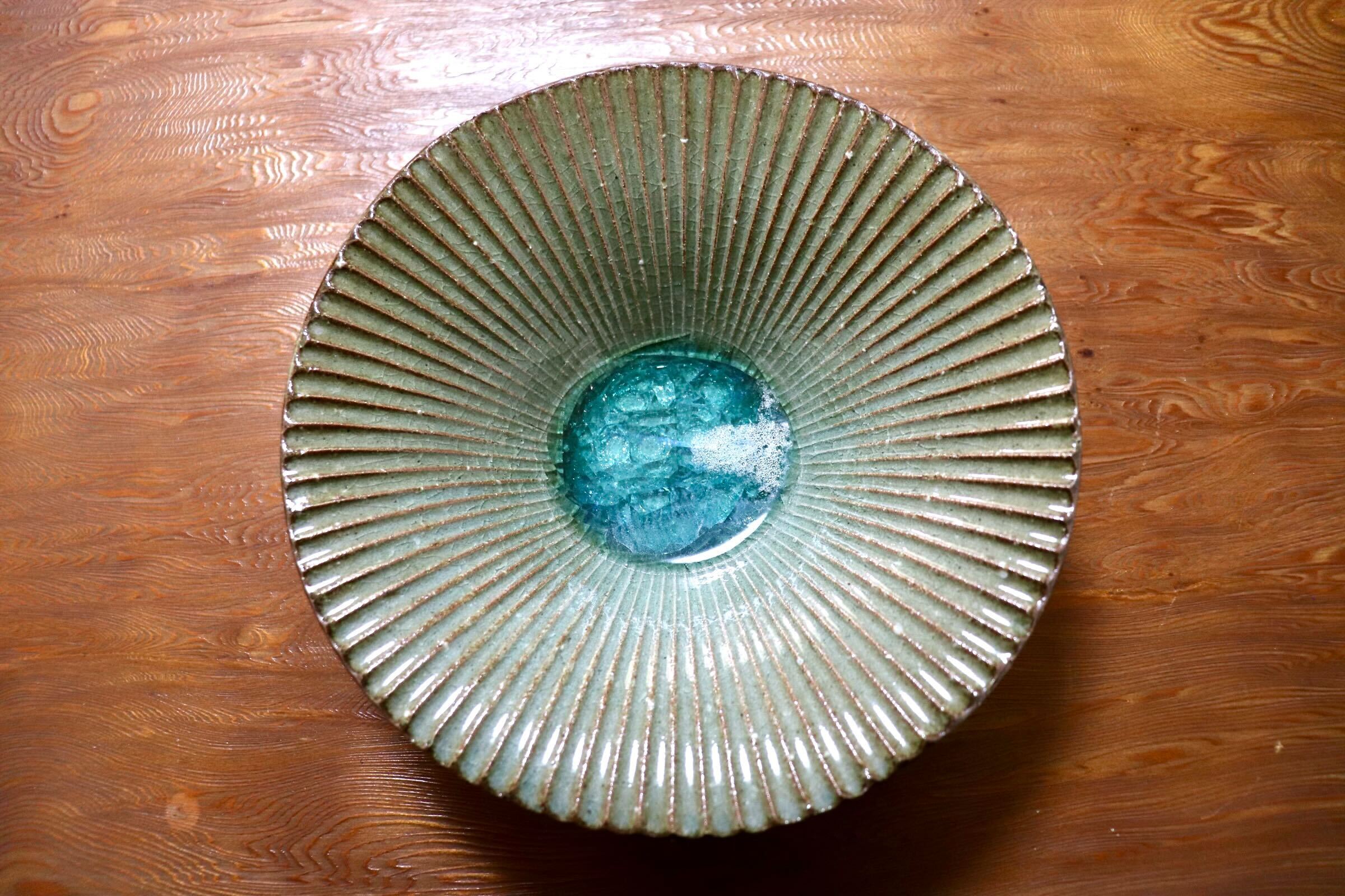 GMIO500F◯丹山窯 丹波焼 傘皿 陶器 丹波篠山 伝統工芸 未使用