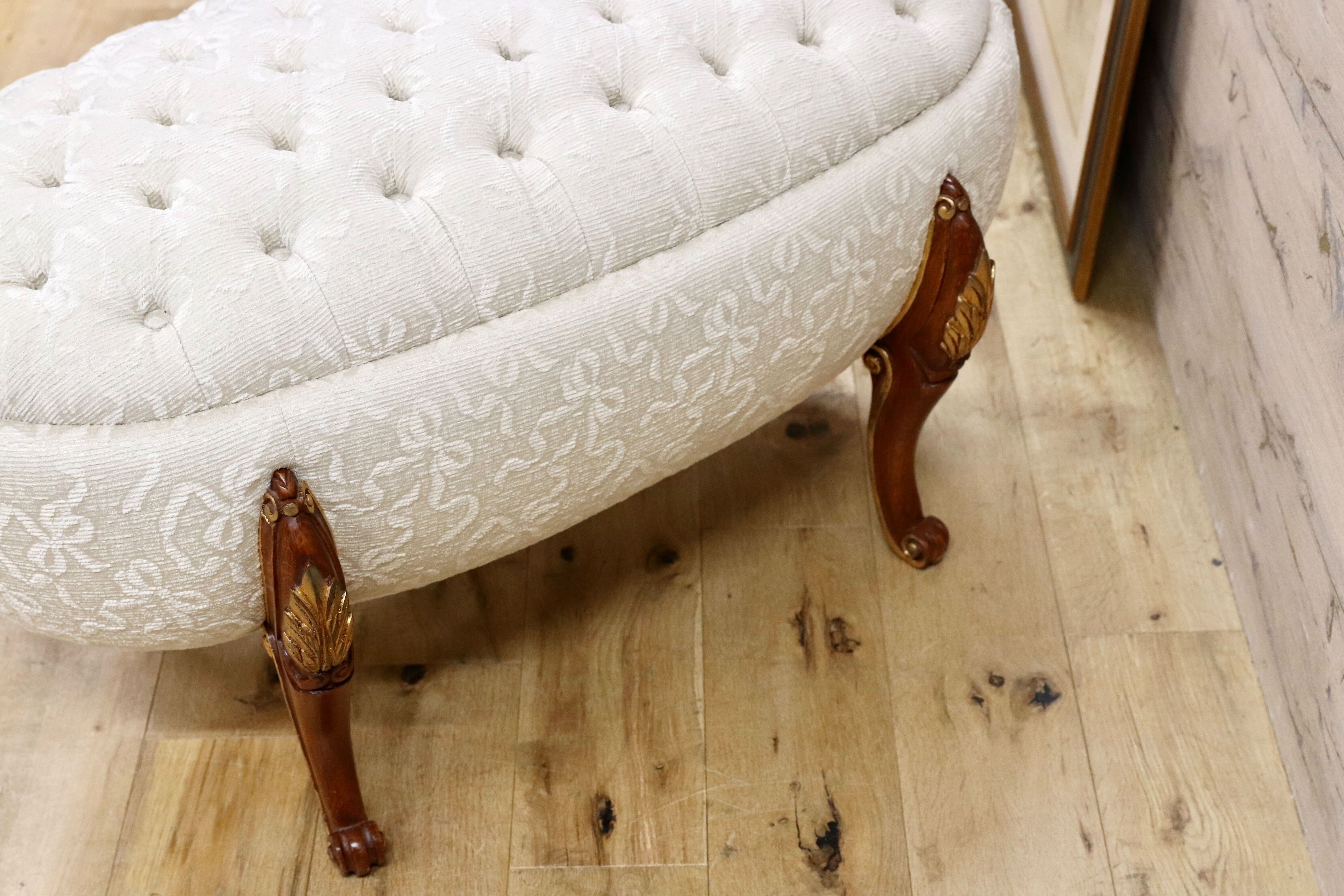 GMGH310○アピス六本木 VOLPI スツール 椅子 チェア ファブリック イタリア製 クラシック エレガント 最高級 約45万 展示品