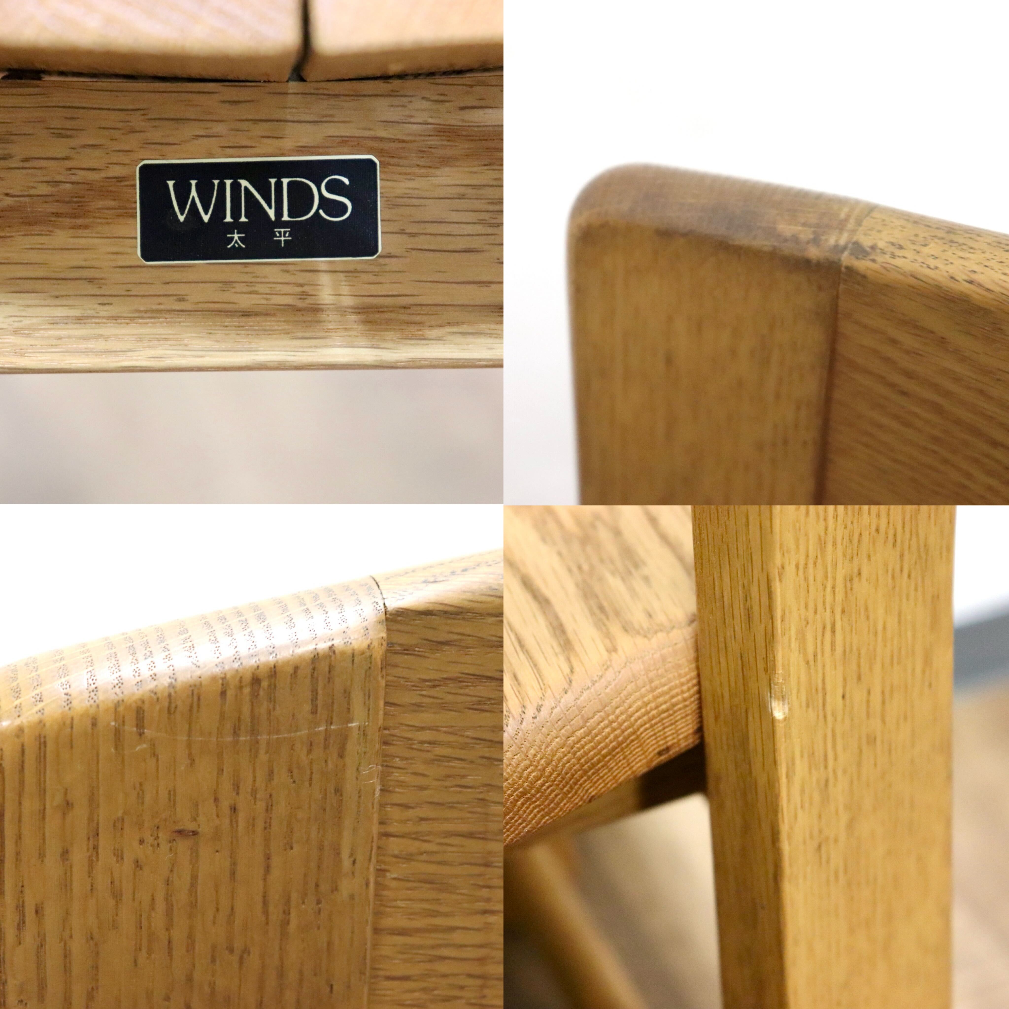 GMHK221D○TAIHEI / 太平産業 WINDS ダイニングチェア 食卓椅子 アームレスチェア オーク材 無垢 ナチュラル モダン カントリー 飛騨家具