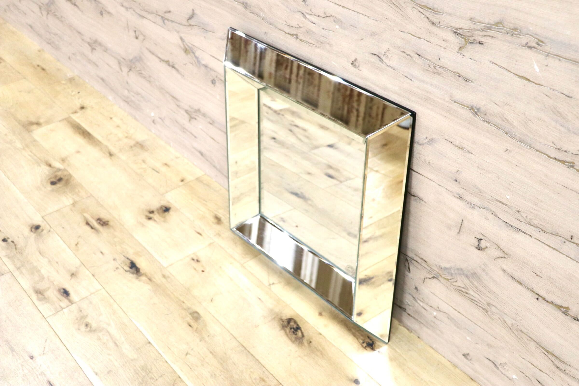 GMGK94○ZARA HOME / ザラホーム 鏡 壁掛け シンプル モダンスタイル 壁掛けミラー 正方形 ウォールミラー