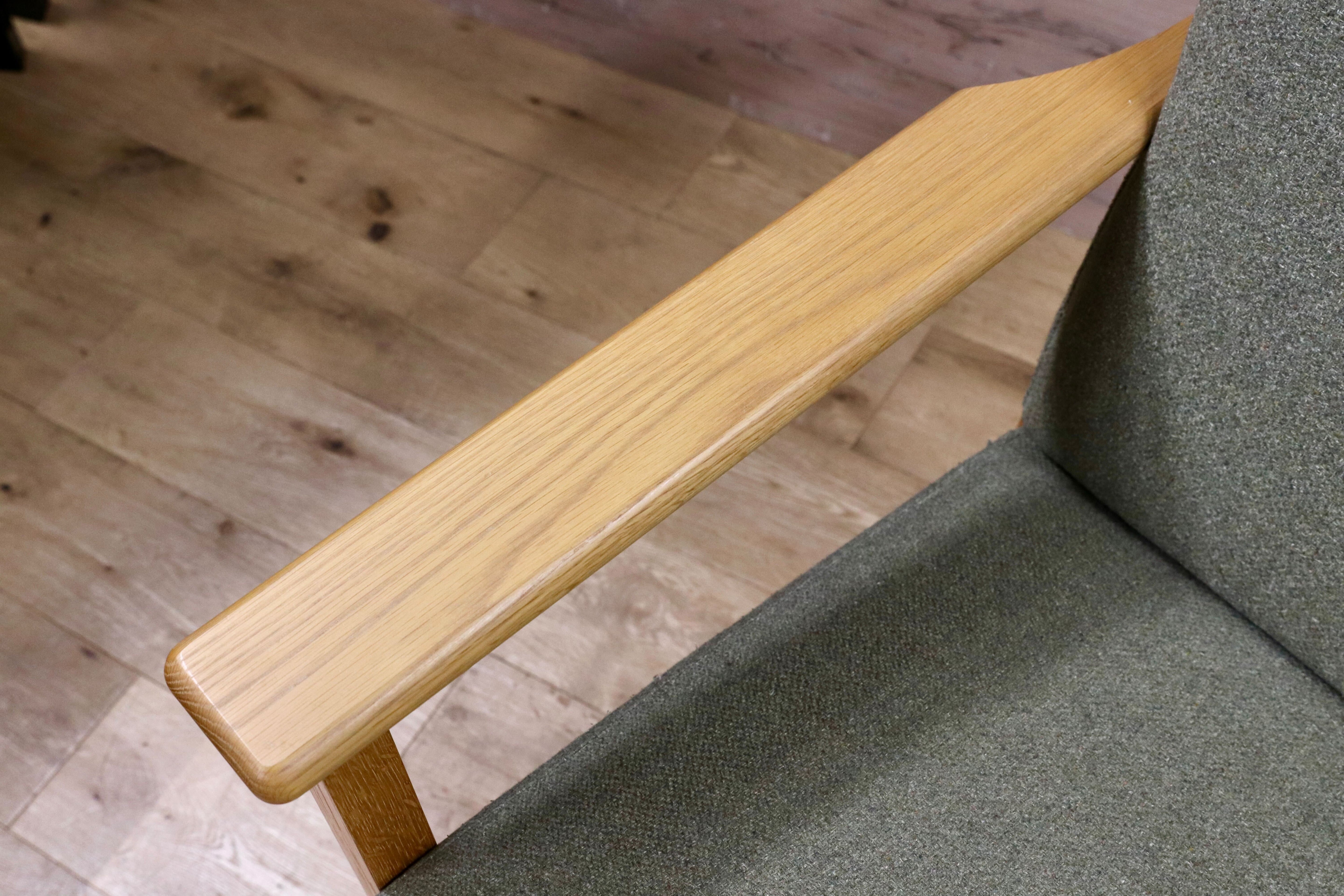 GMIH332○unico / ウニコ VISKA ヴィスカ 3人掛けソファ トリプルソファ オーク材 グリーン 北欧スタイル