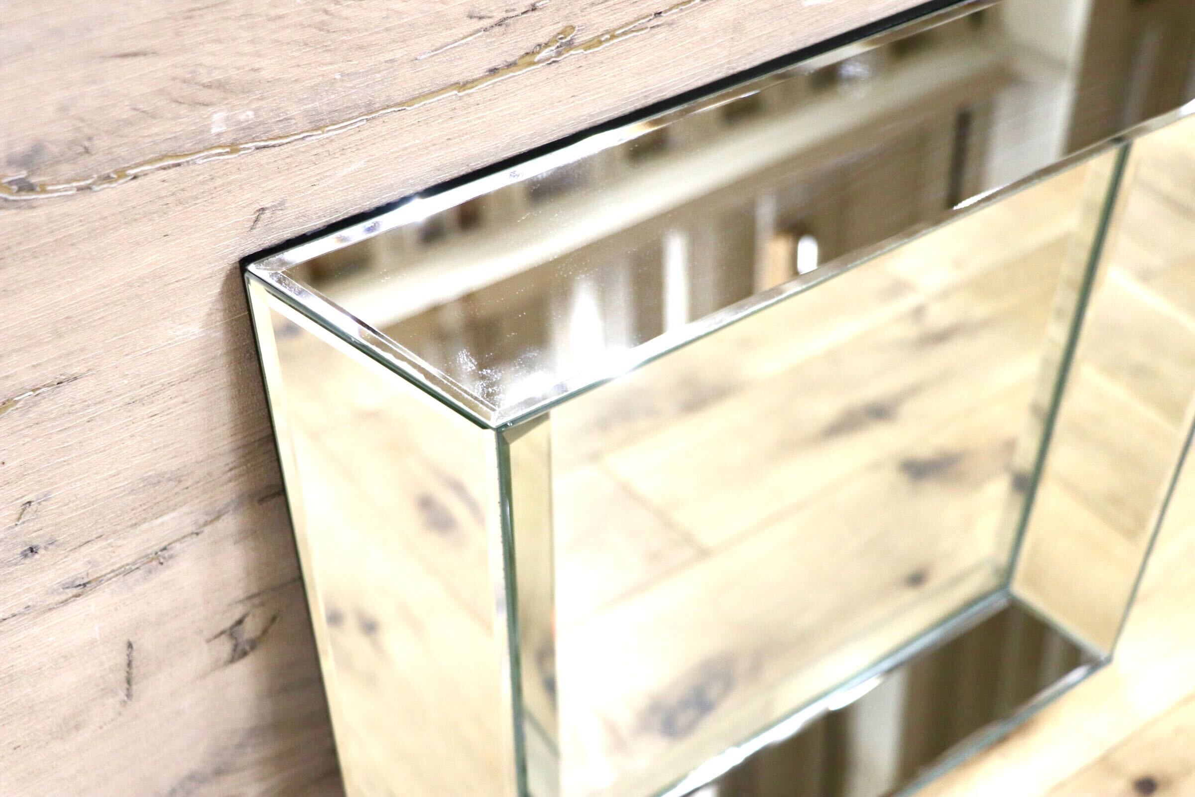 GMGK94○ZARA HOME / ザラホーム 鏡 壁掛け シンプル モダンスタイル 壁掛けミラー 正方形 ウォールミラー