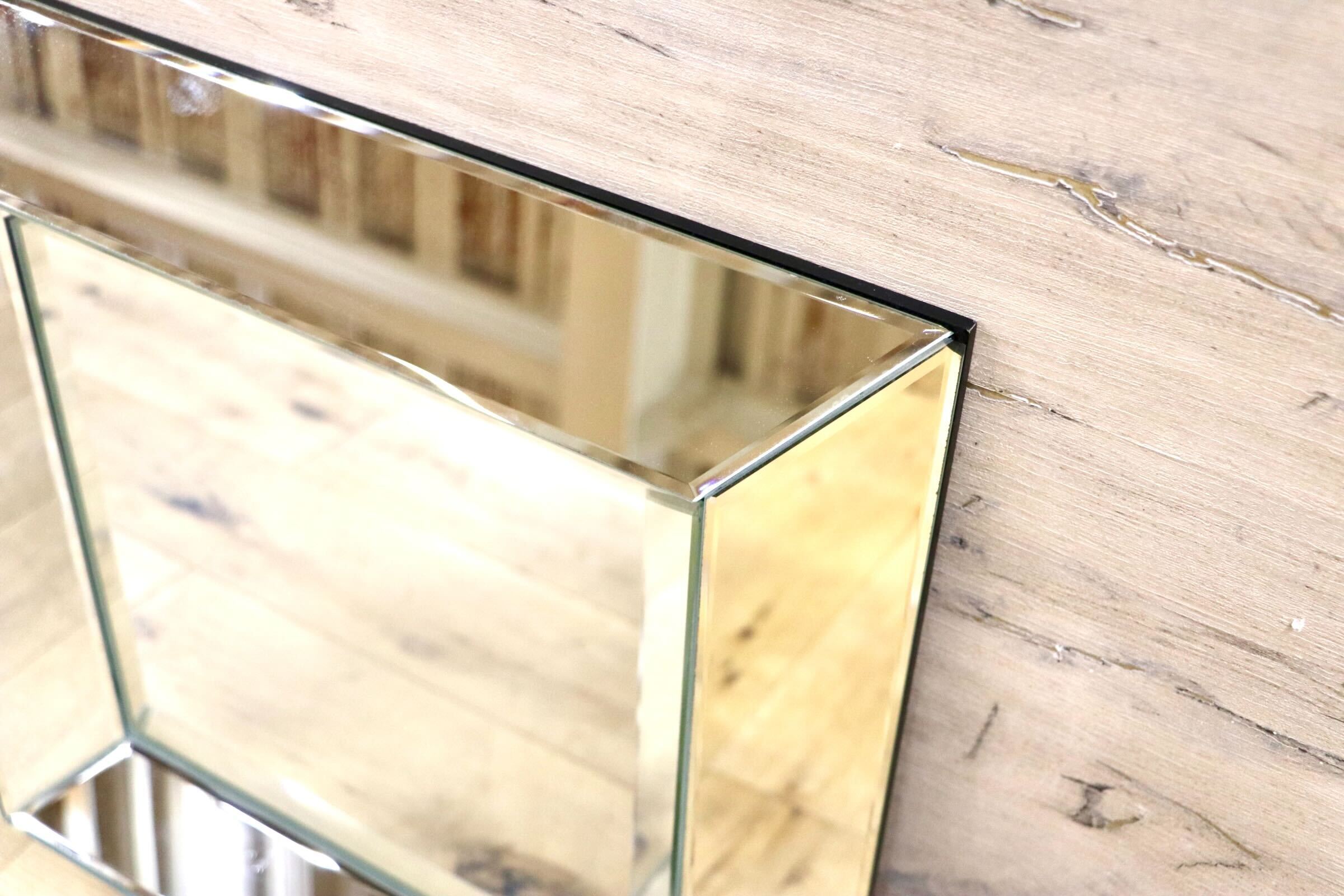 GMGK94○ZARA HOME / ザラホーム 鏡 壁掛け シンプル モダンスタイル 壁掛けミラー 正方形 ウォールミラー