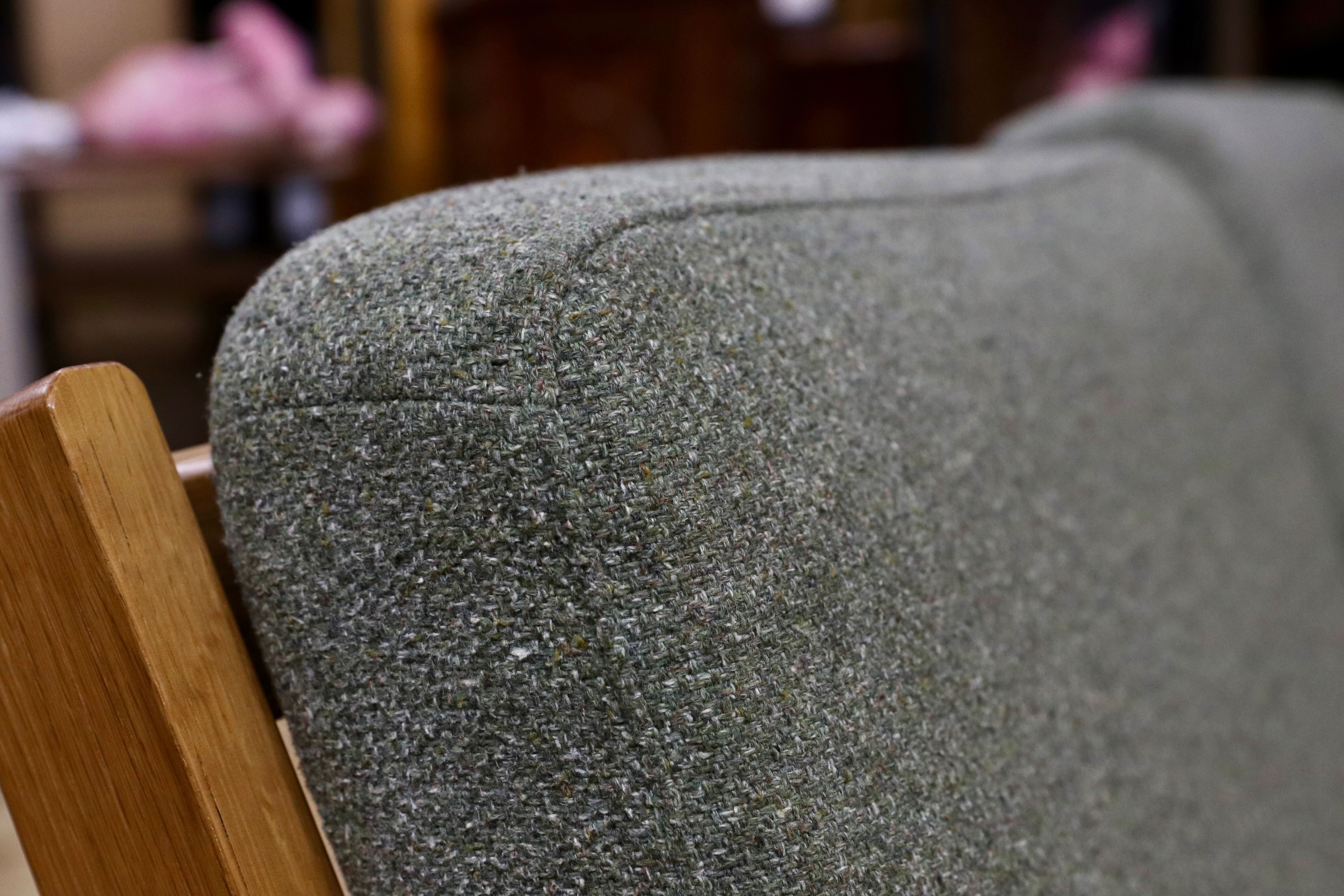 GMIH332○unico / ウニコ VISKA ヴィスカ 3人掛けソファ トリプルソファ オーク材 グリーン 北欧スタイル