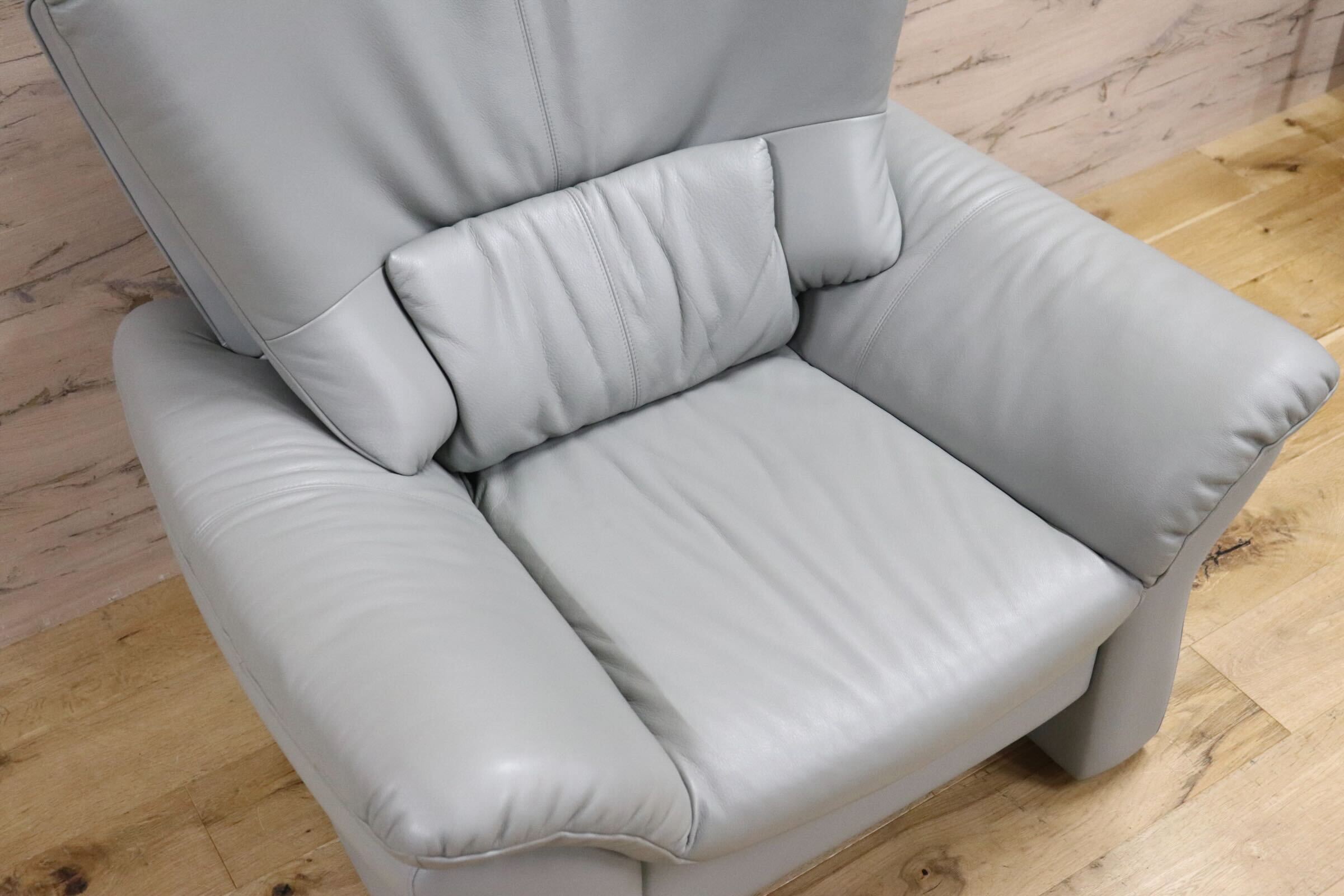 GMHK361C○karimoku / カリモク 1人掛けソファ シングルソファ ラウンジソファ アームチェア 応接 ハイバック 本革 モダン 国産家具