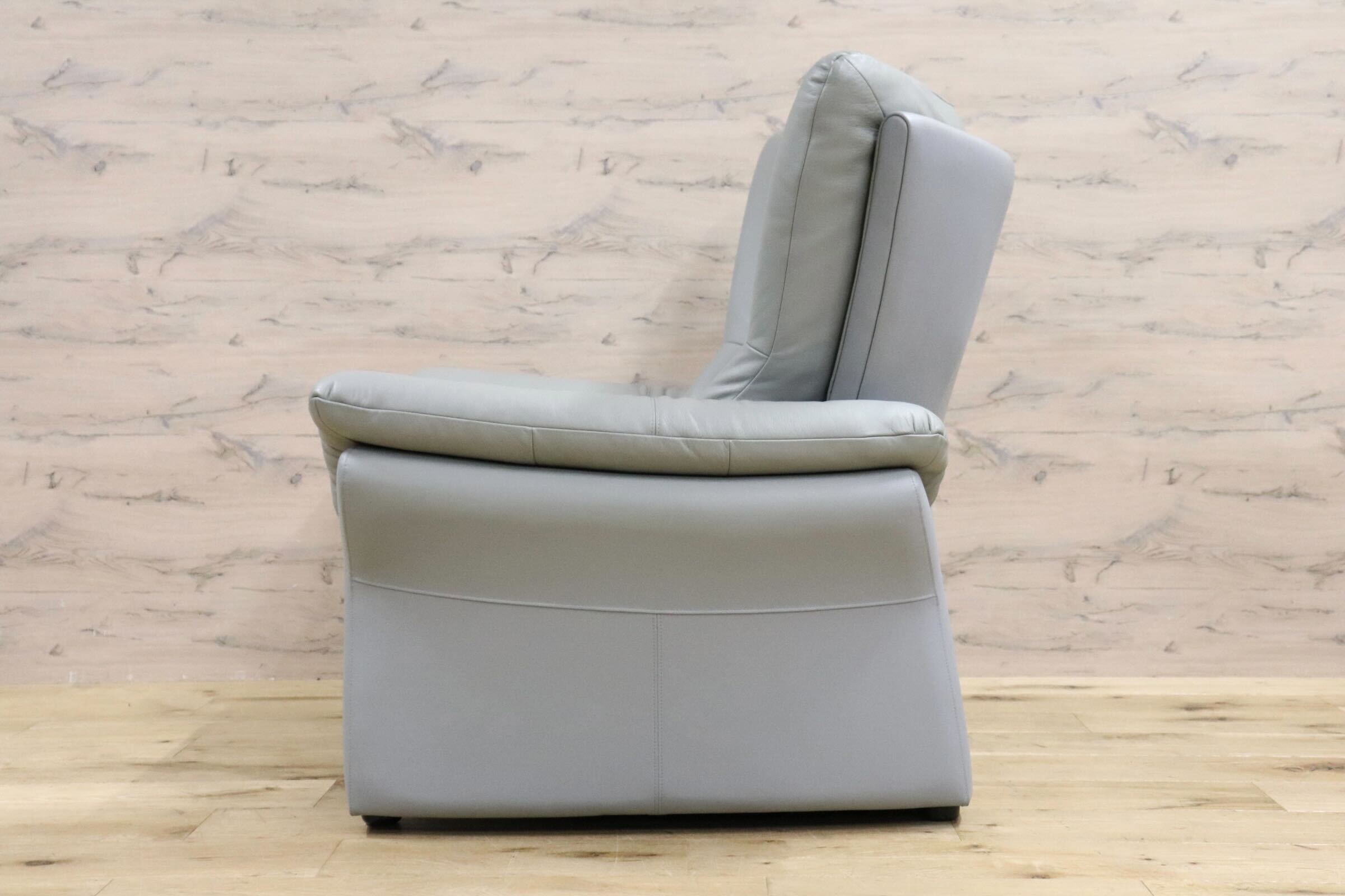 GMHK361C○karimoku / カリモク 1人掛けソファ シングルソファ ラウンジソファ アームチェア 応接 ハイバック 本革 モダン 国産家具