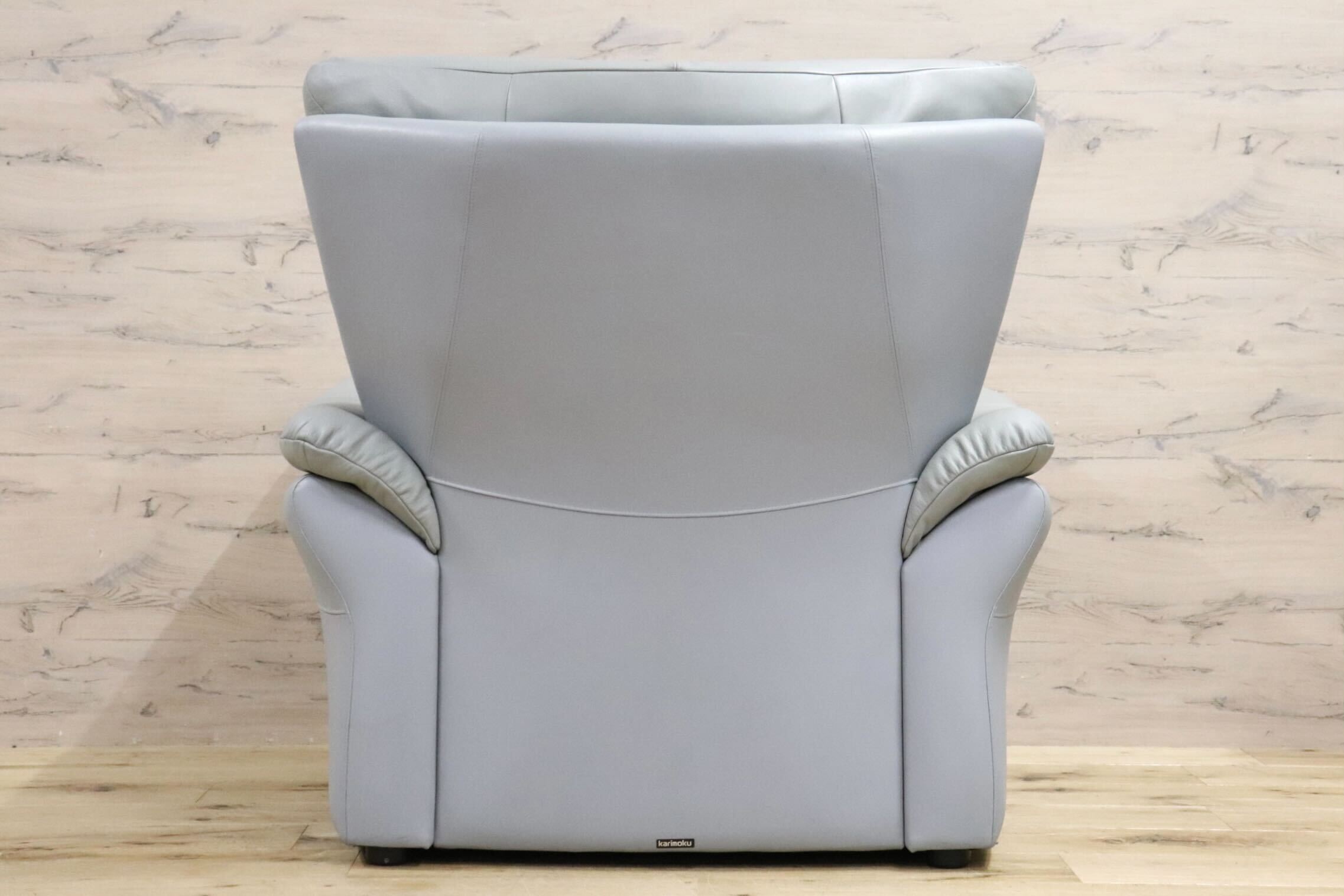 GMHK361C○karimoku / カリモク 1人掛けソファ シングルソファ ラウンジソファ アームチェア 応接 ハイバック 本革 モダン 国産家具
