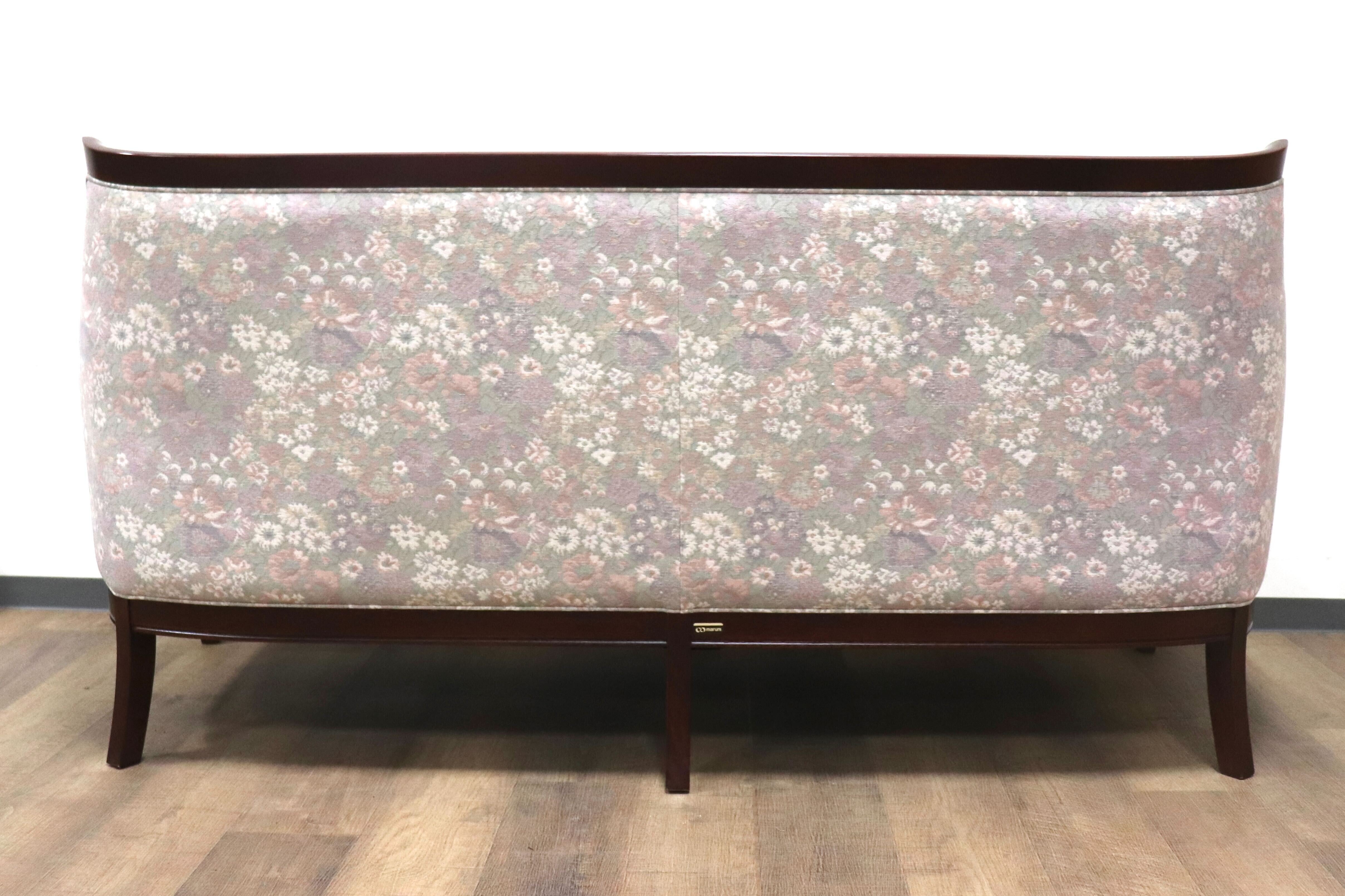 GMHS59○maruni / マルニ 地中海 サランテ 2人掛けソファ ラブソファ 2シーター アームソファ ファブリック 花柄 定価約27万