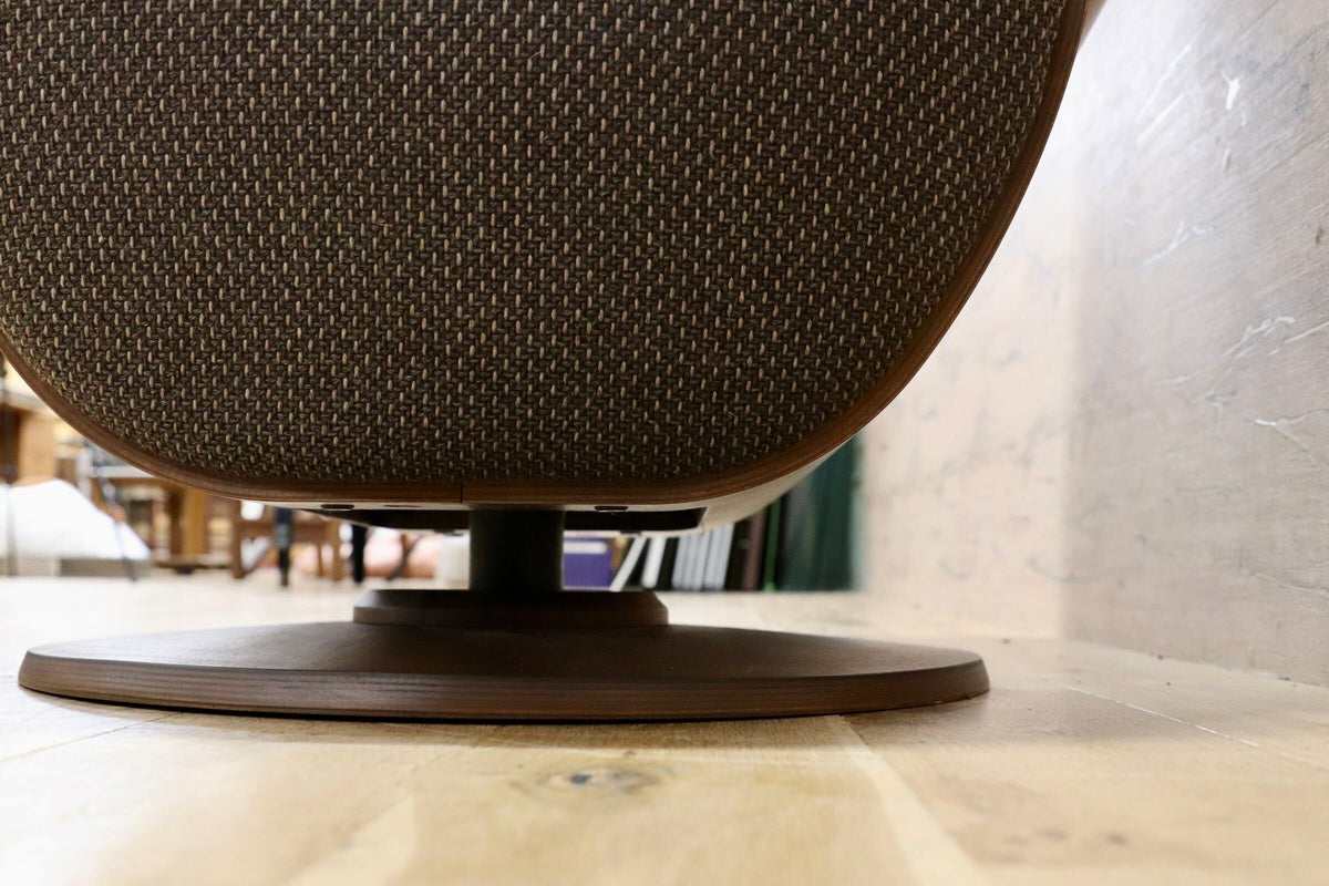 GMJK477B○FUJI FURNITURE / 冨士ファニチア Tapio タピオ ウォールナットカラー ラウンドソファ 中村曻 回転式 ファブリック 約23万