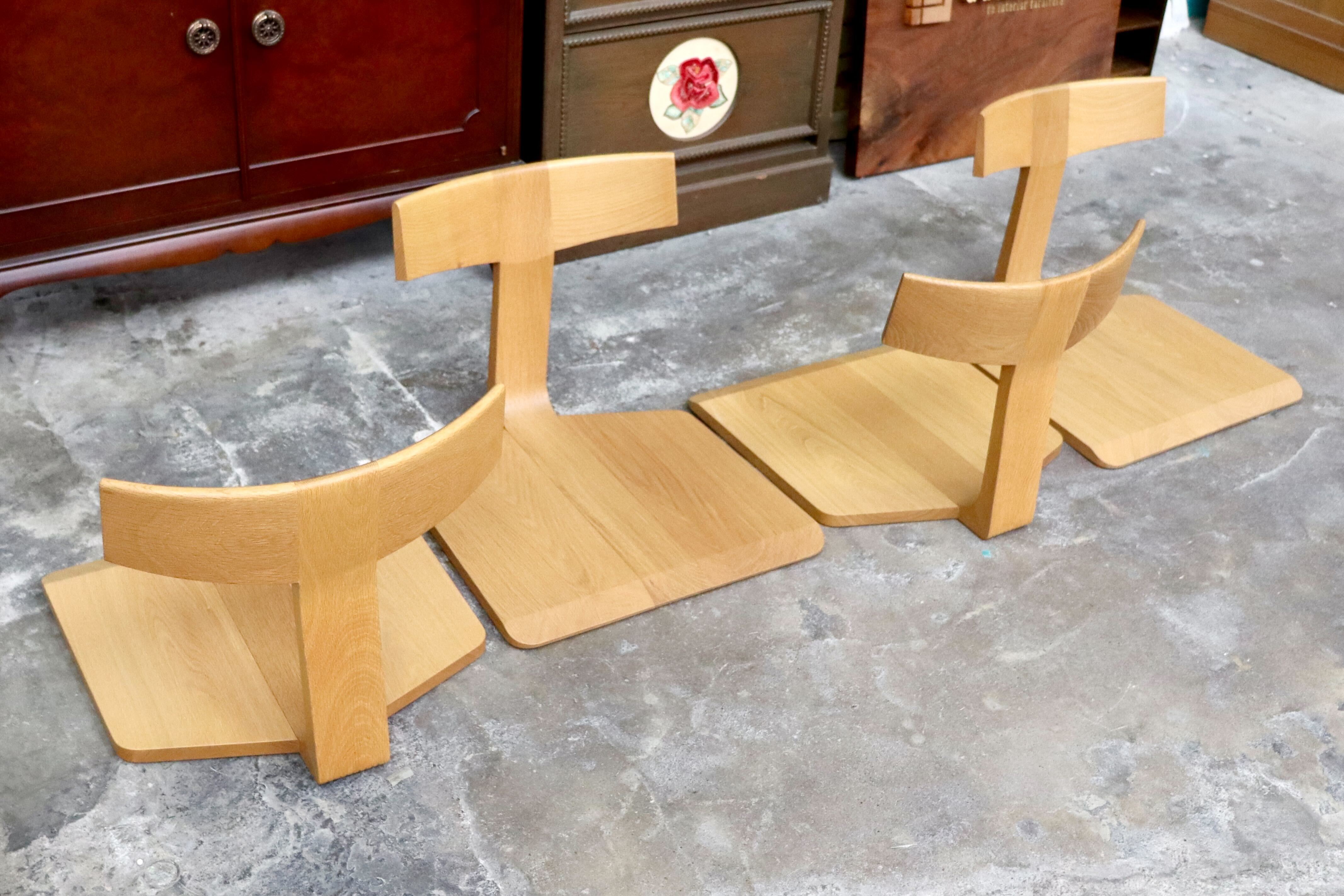 GMIH497B○座椅子 座敷椅子 ローチェア オーク無垢材 和家具 座敷 和室 4脚セット カントリー ナチュラル 検)匠工芸 日進木工 ACTUS