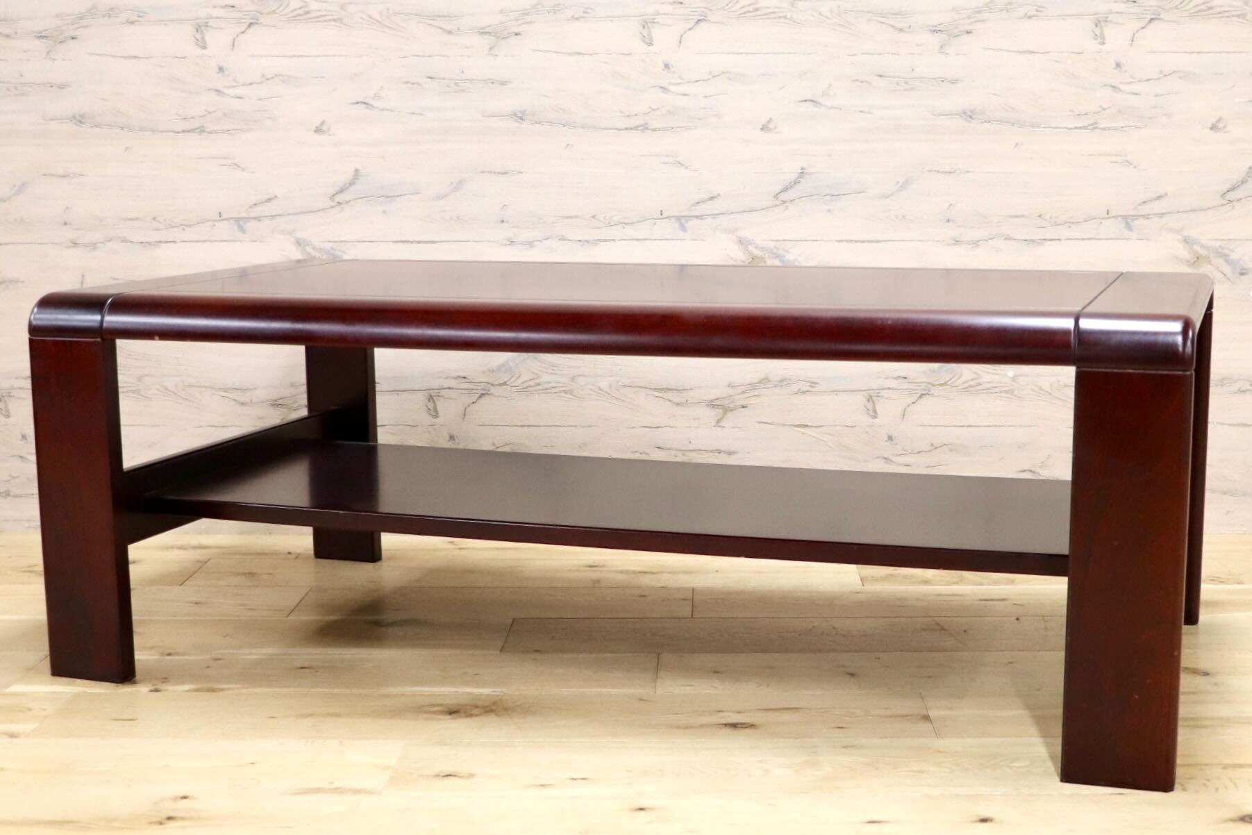 GMIH462○karimoku / カリモク 座卓 木製 ローテーブル リビングテーブル センターテーブル 応接テーブル 仏事 経机 ヴィンテージ