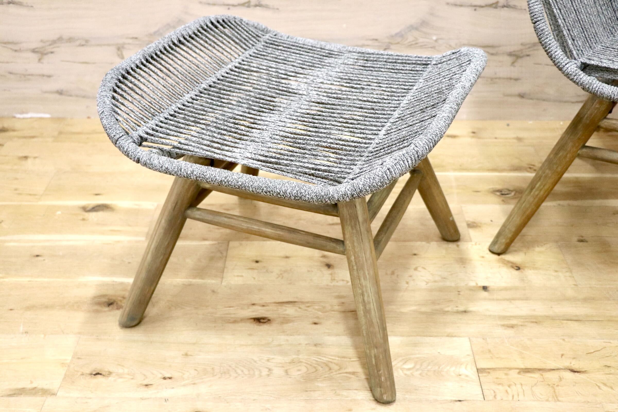 GMJH151◯NAUTIN / ノイジン ゴードリラックスチェア ラウンジチェア オットマン ナチュラル モダン 展示品