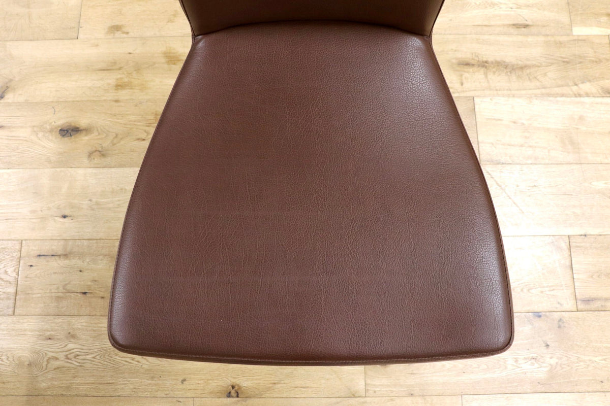 GMJS320B◯karimoku / カリモク ダイニングチェア 椅子 ハイバックチェア アームレスチェア 合皮 国産家具 モダン 約16万円 2脚セット